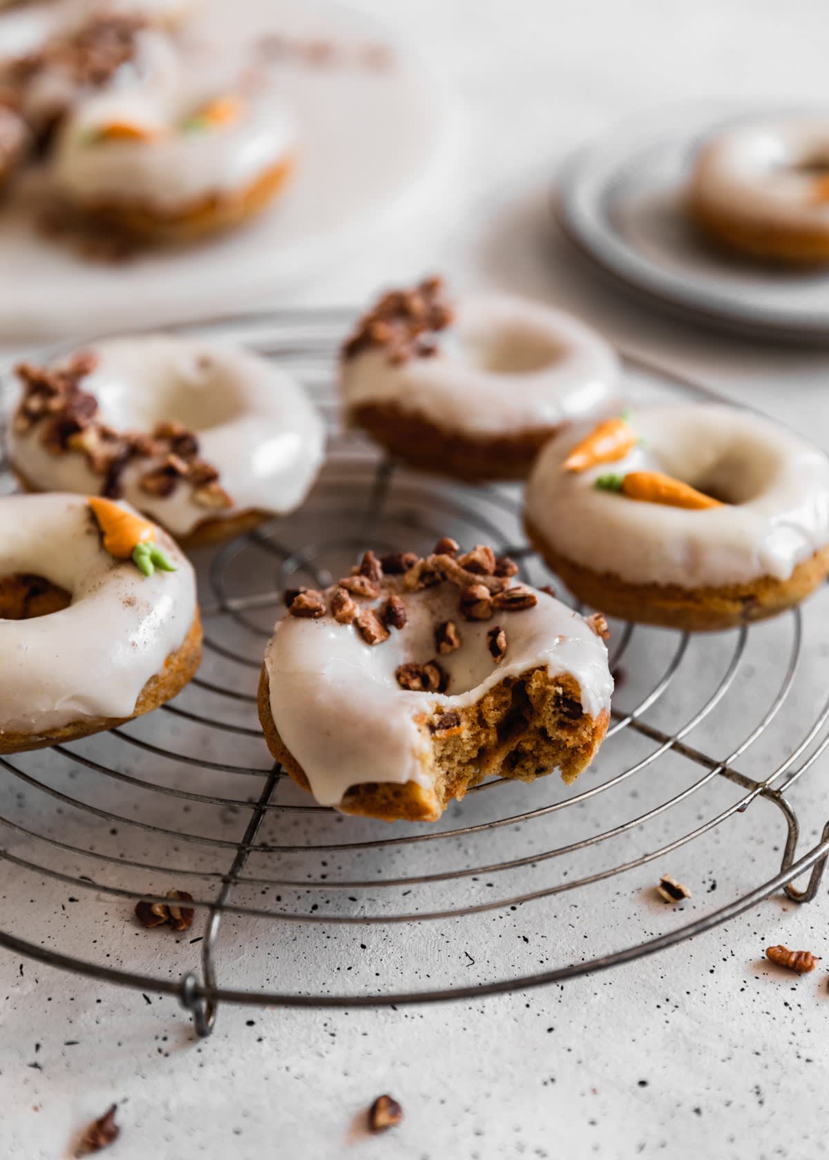 Cardamom Carrot Cake Donuts