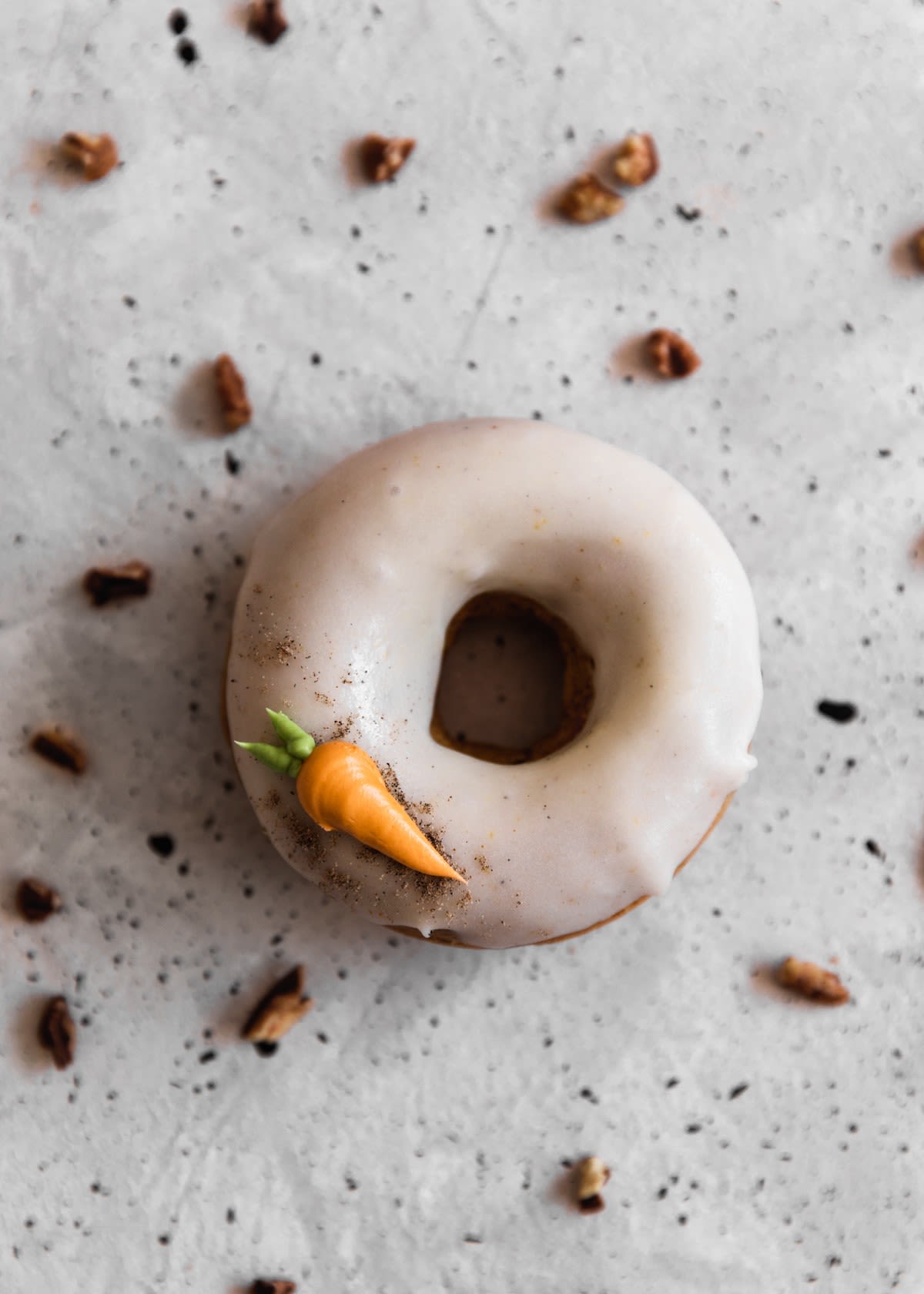 Cardamom Carrot Cake Donuts