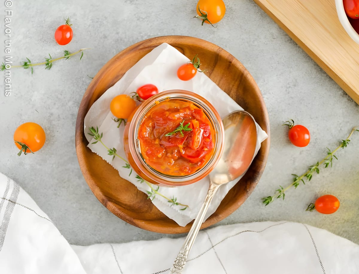 Small Batch Cherry Tomato Jam