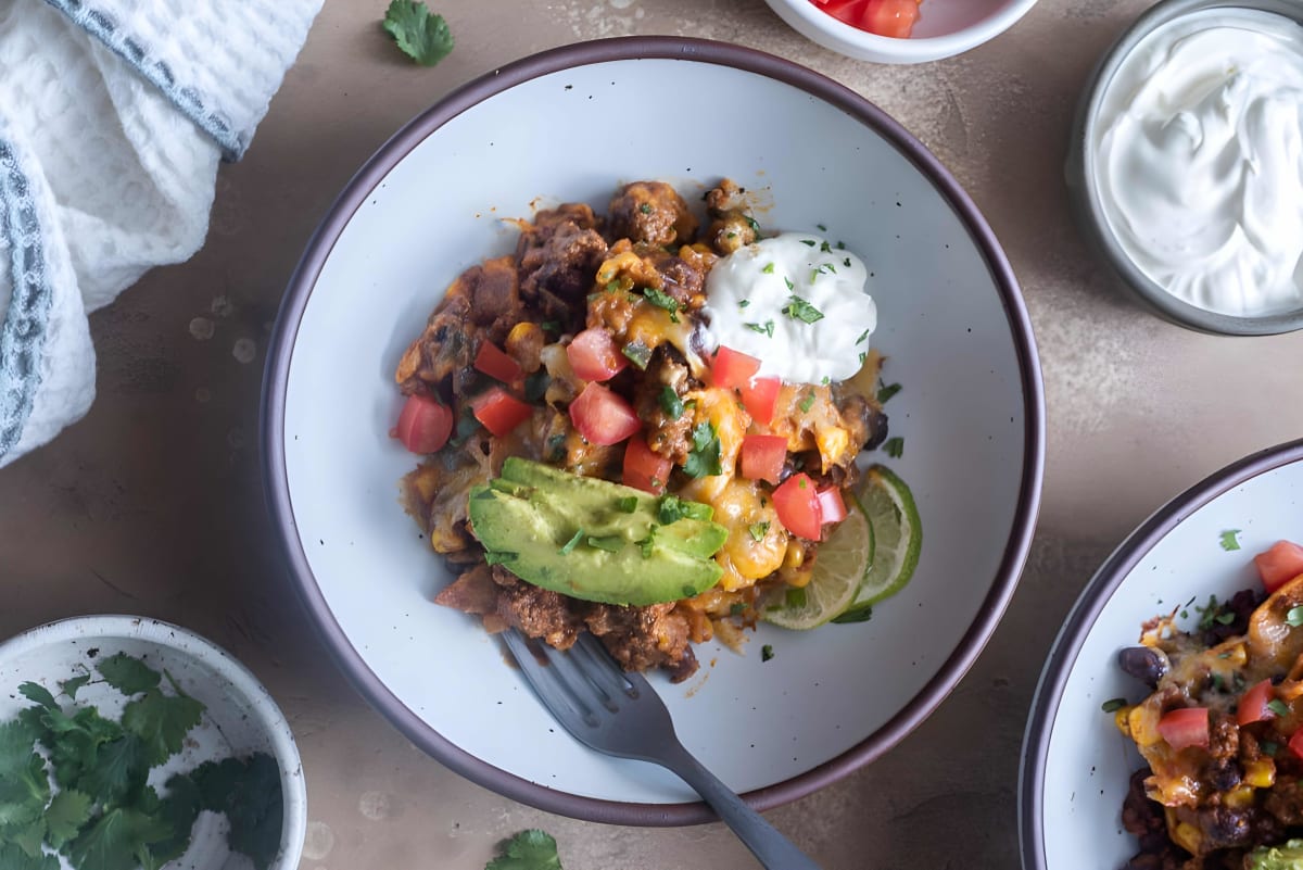 Ground Beef Enchilada Casserole
