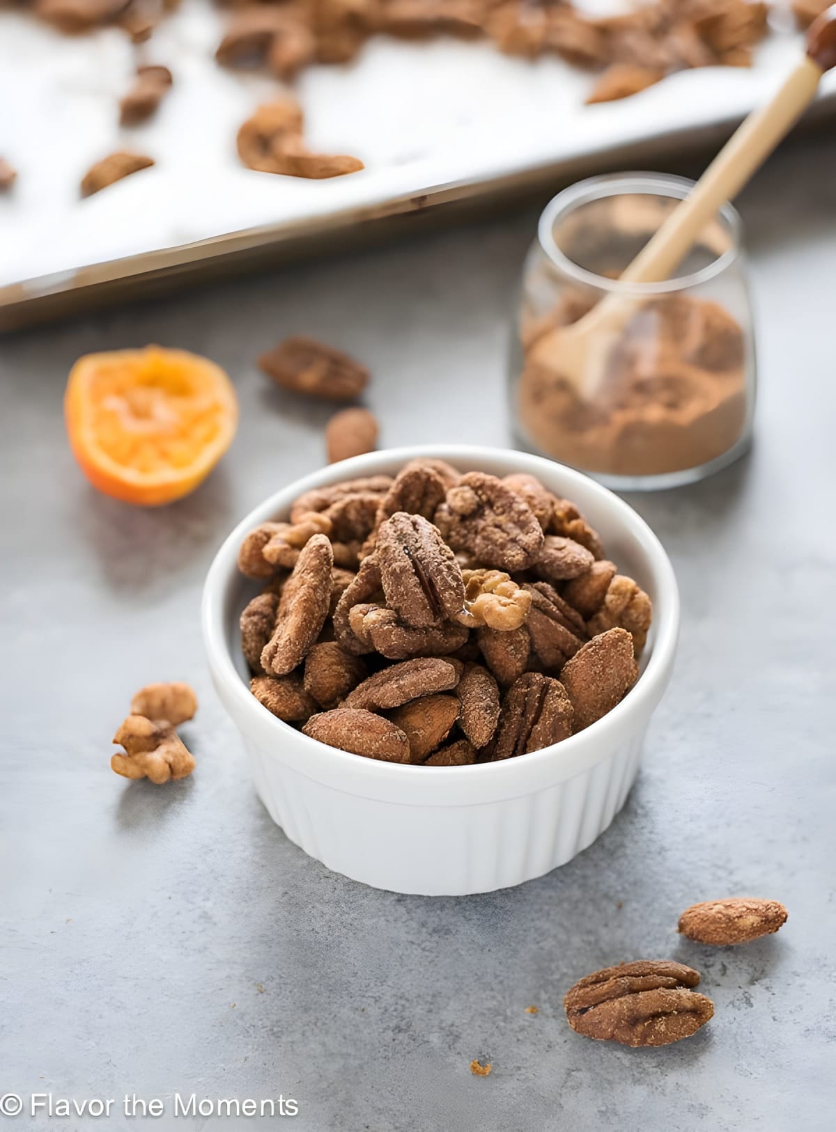 Chai Spiced Maple Candied Nuts
