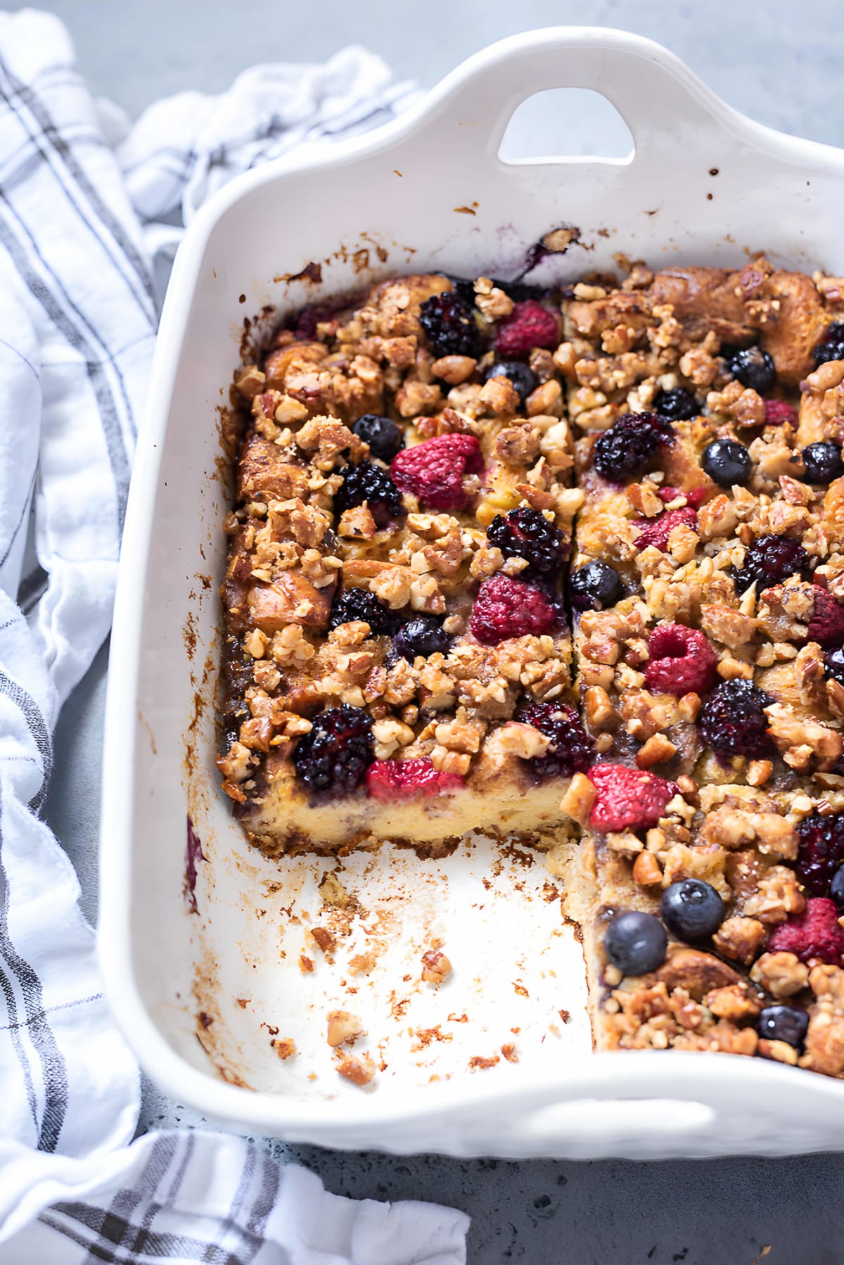 Berry Overnight French Toast Casserole