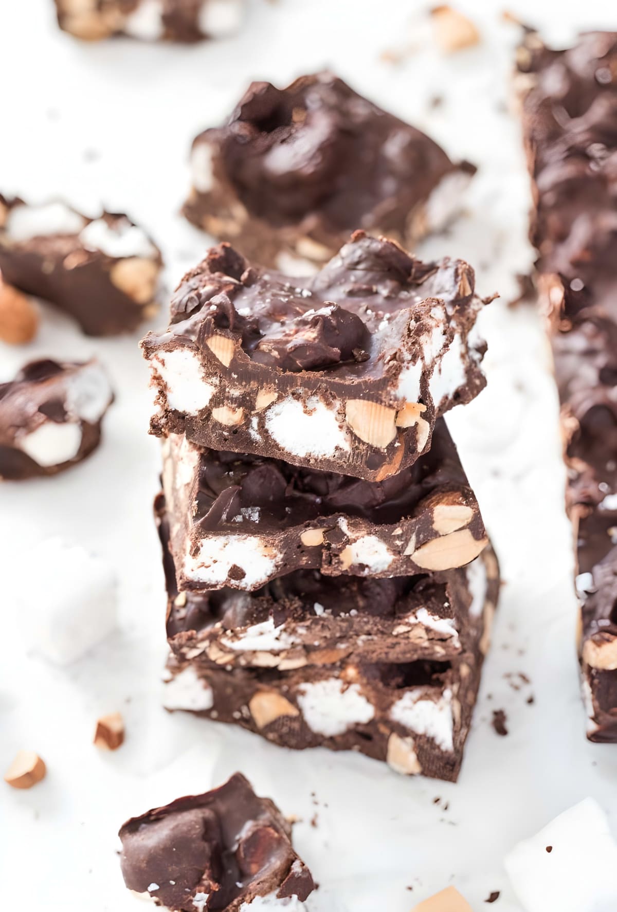 Dark Chocolate Rocky Road Candy