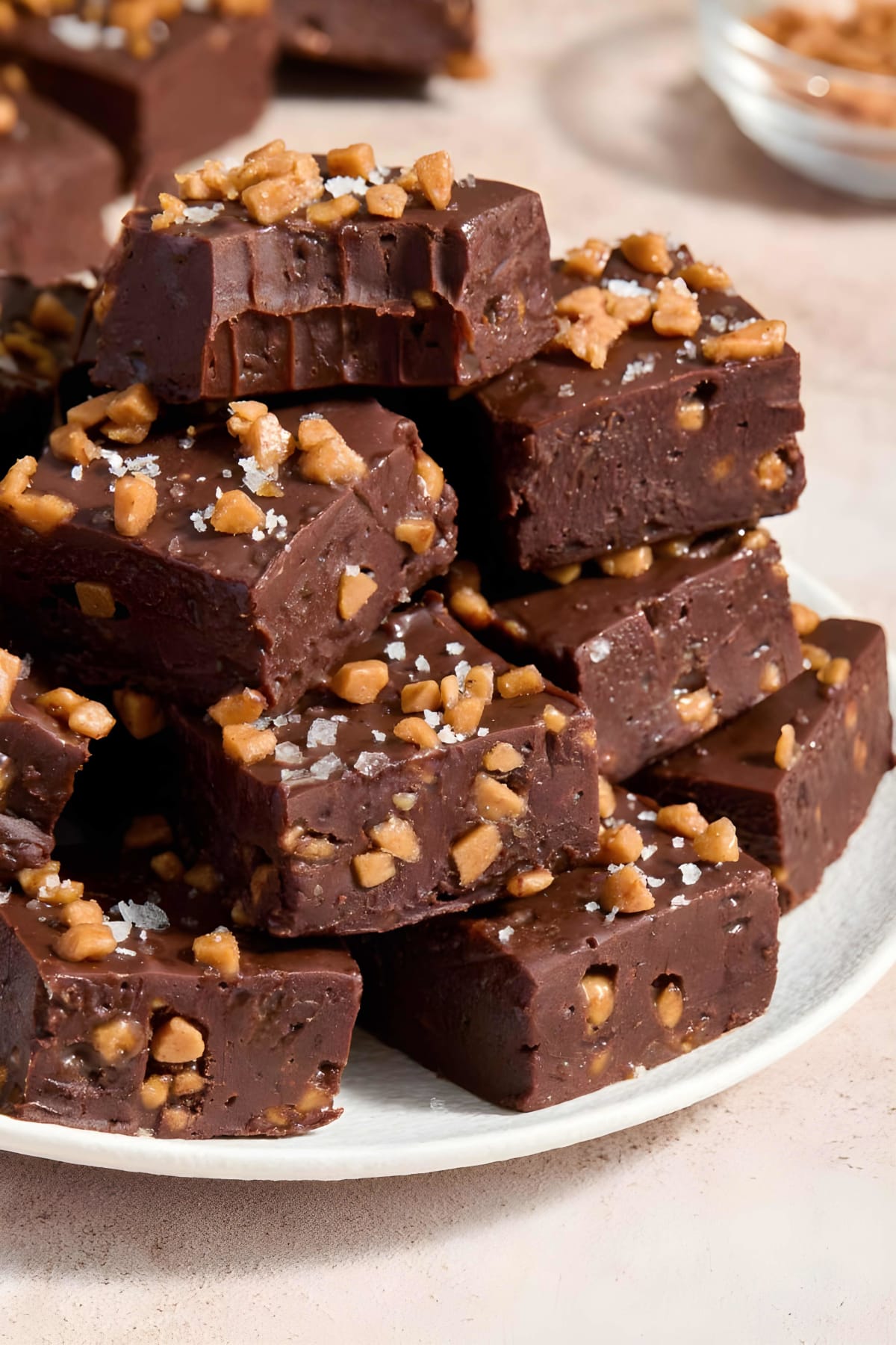 Dark Chocolate Toffee Fudge
