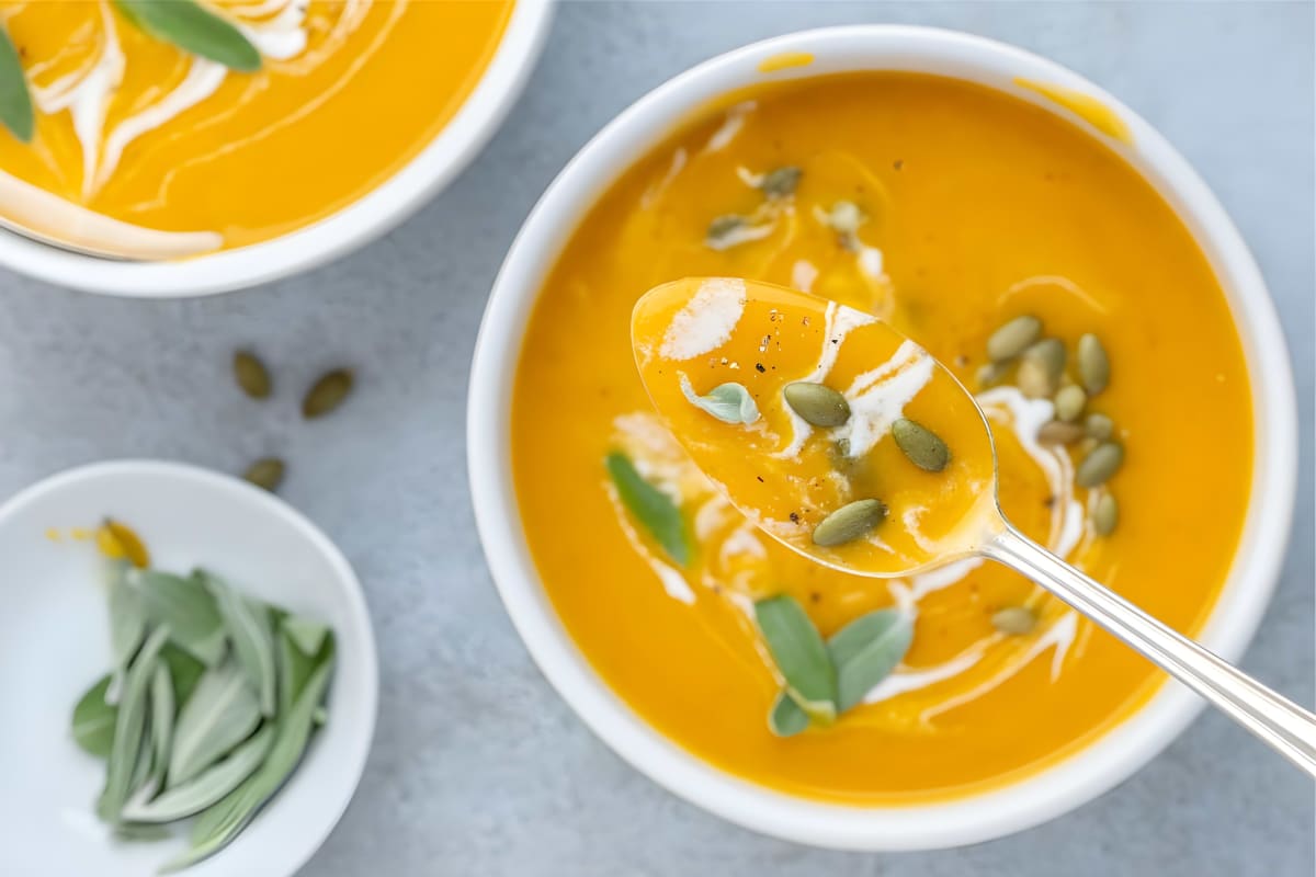 Roasted Pumpkin Apple Soup