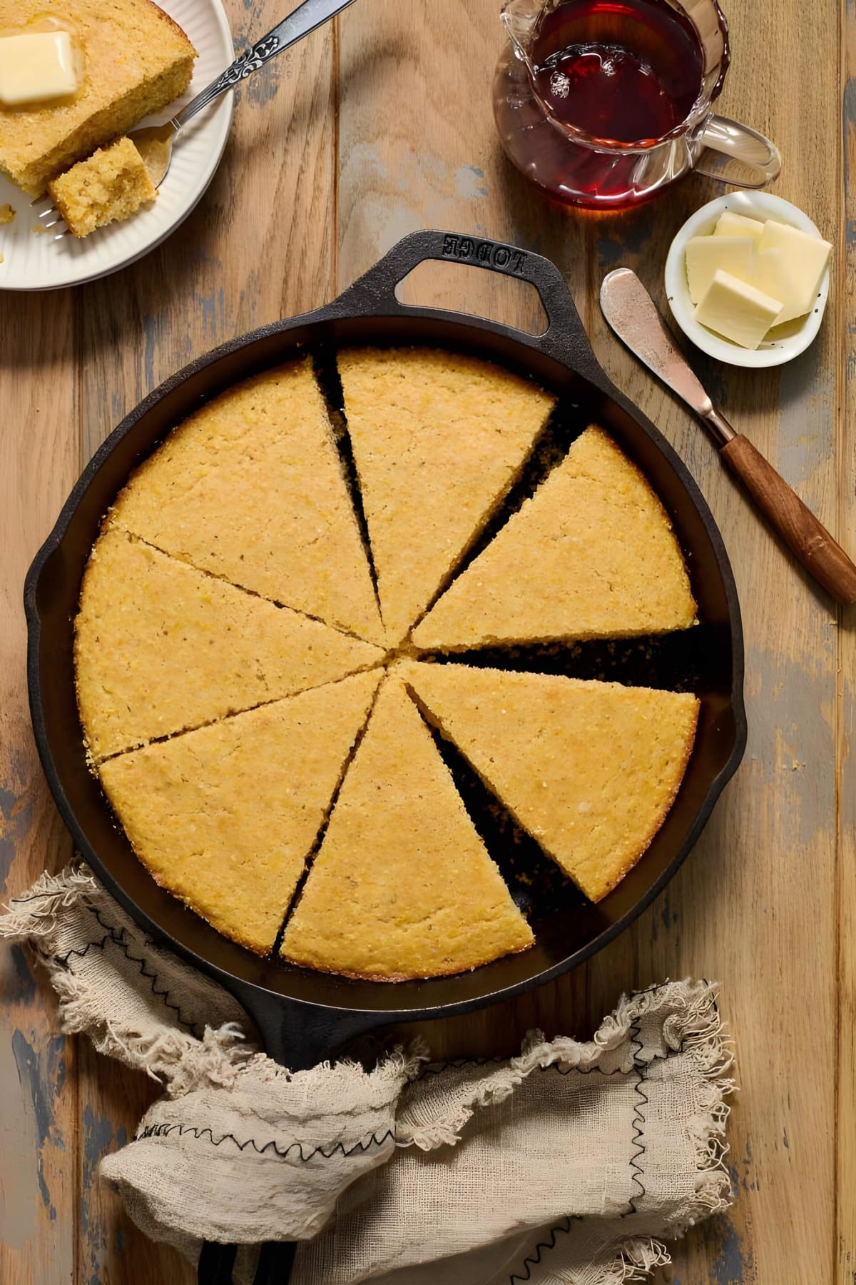 Easy Skillet Cornbread Recipe
