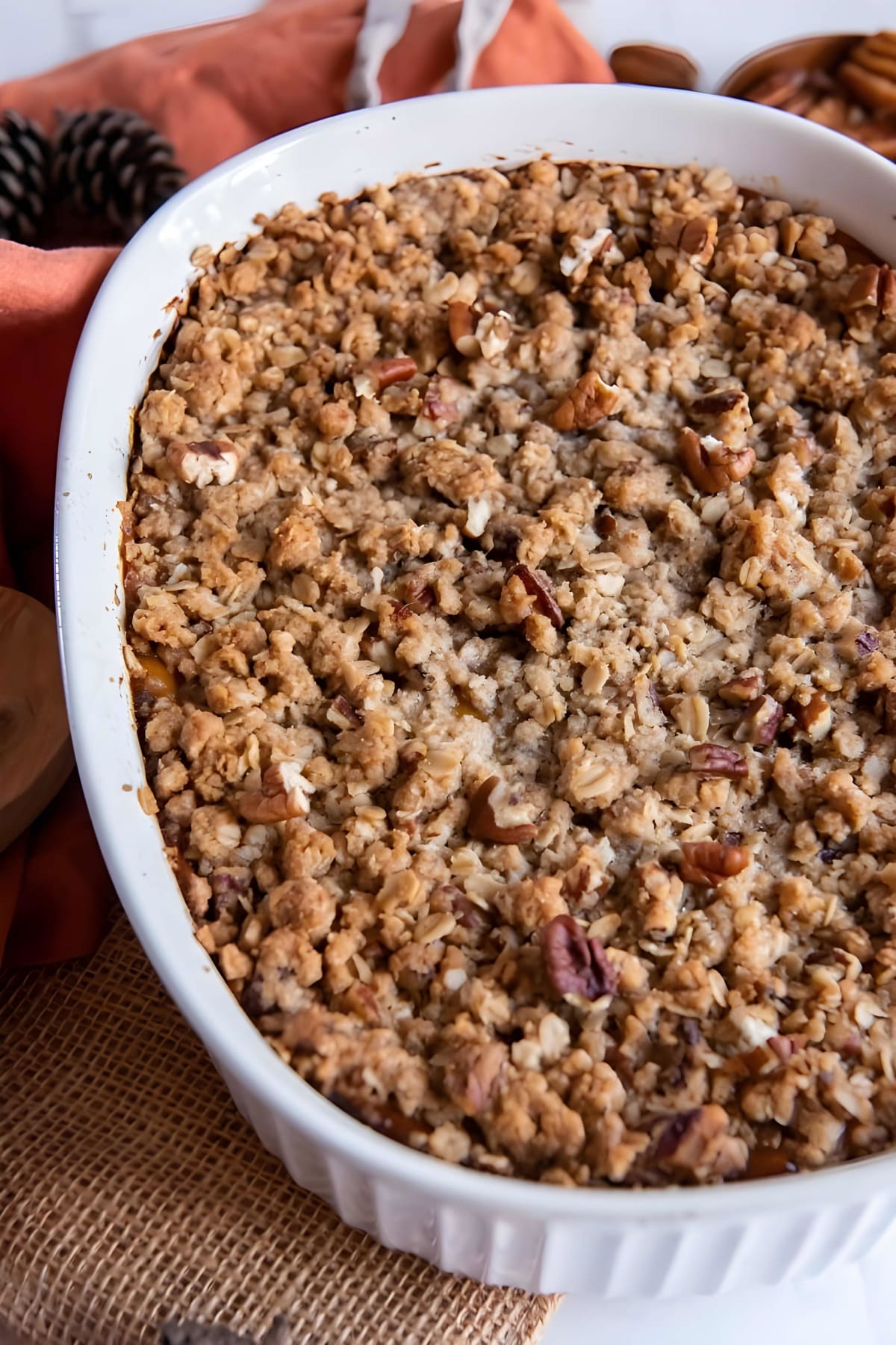 Butternut Squash Casserole with Streusel Topping