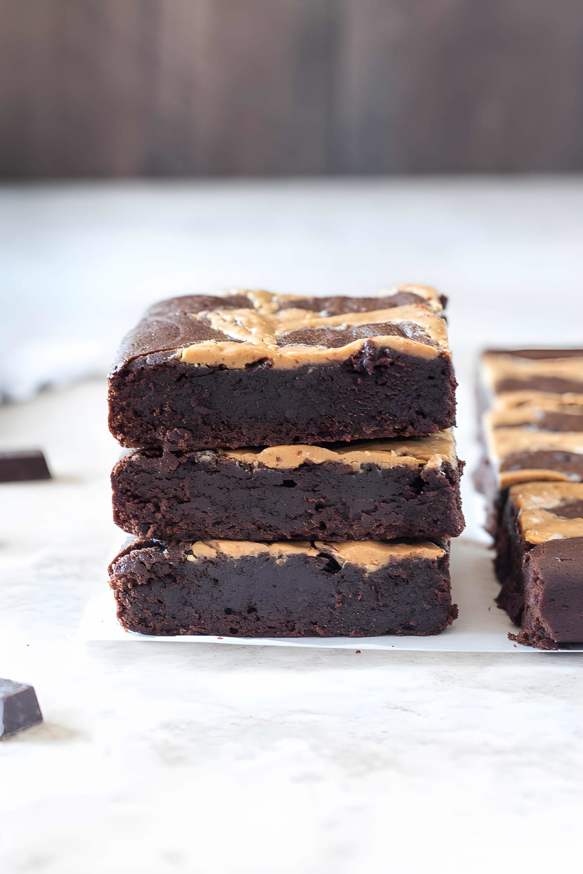 Fudgy Peanut Butter Brownies