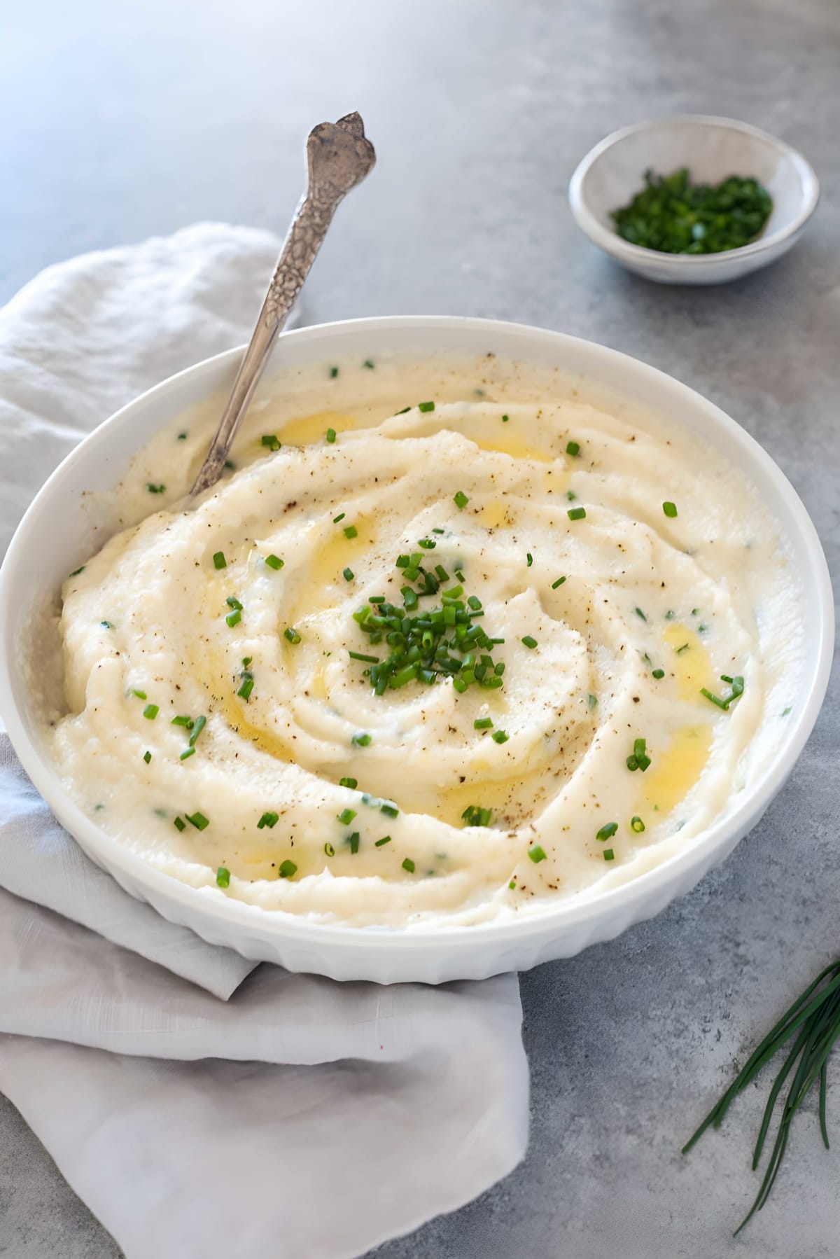 Garlic Mashed Cauliflower Recipe