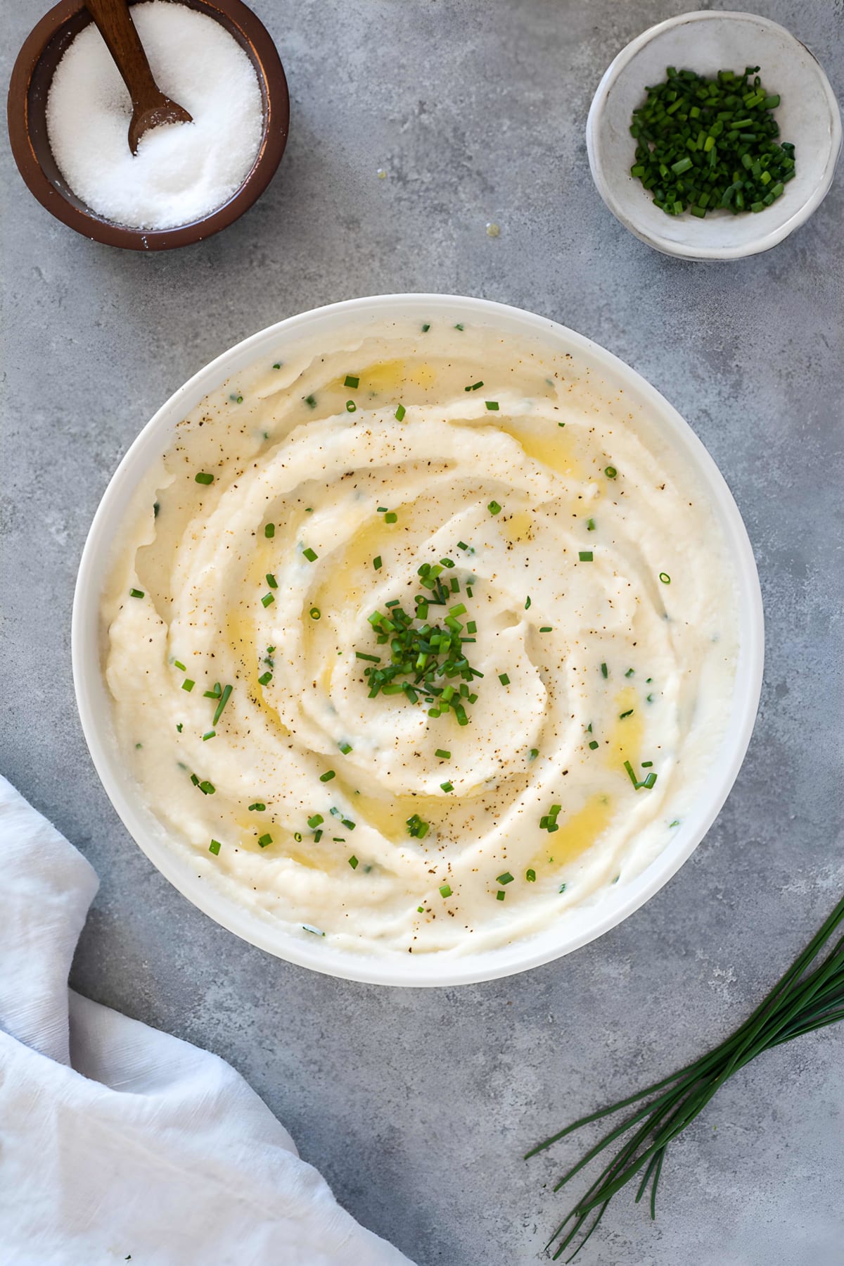 Garlic Mashed Cauliflower Recipe
