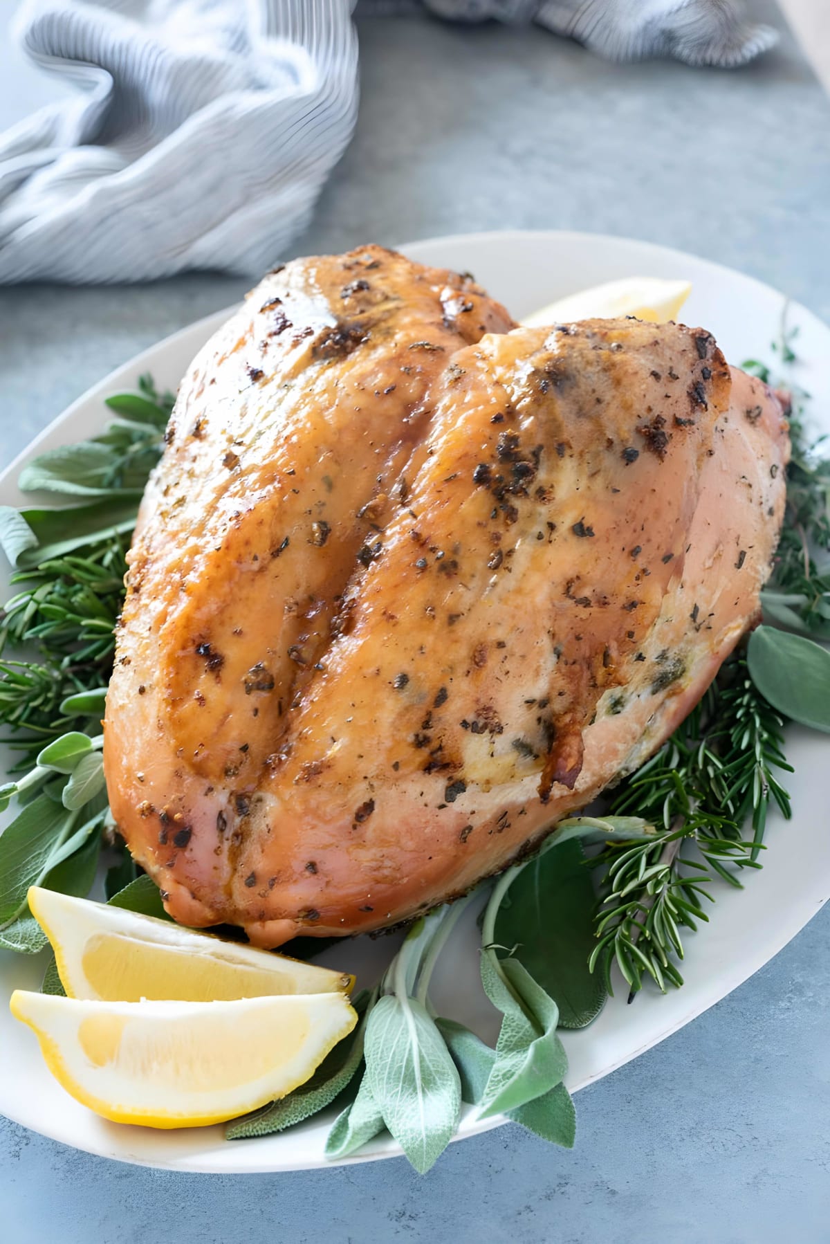 Herb & Garlic Oven Roasted Turkey Breast