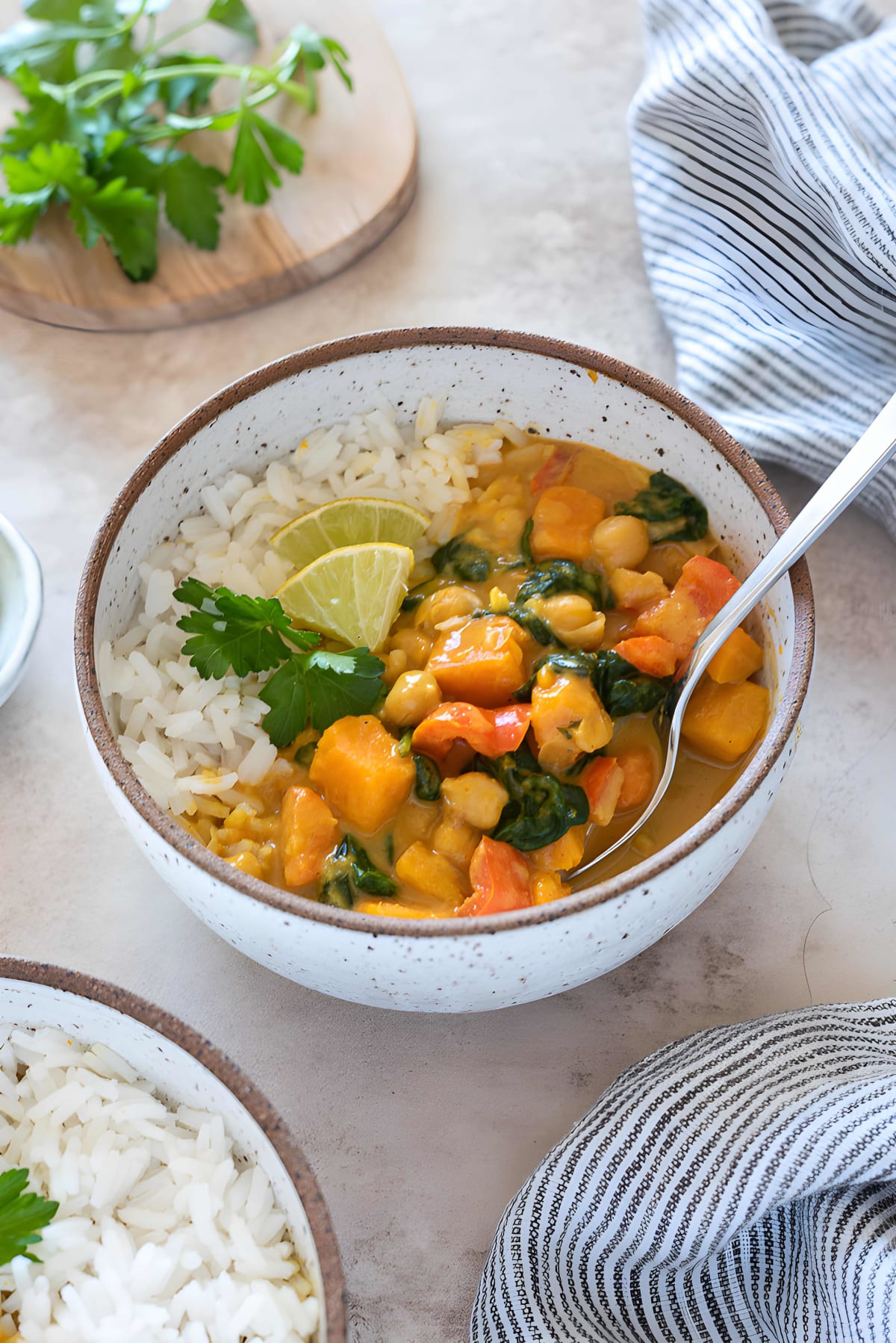 Instant Pot Sweet Potato Chickpea Curry