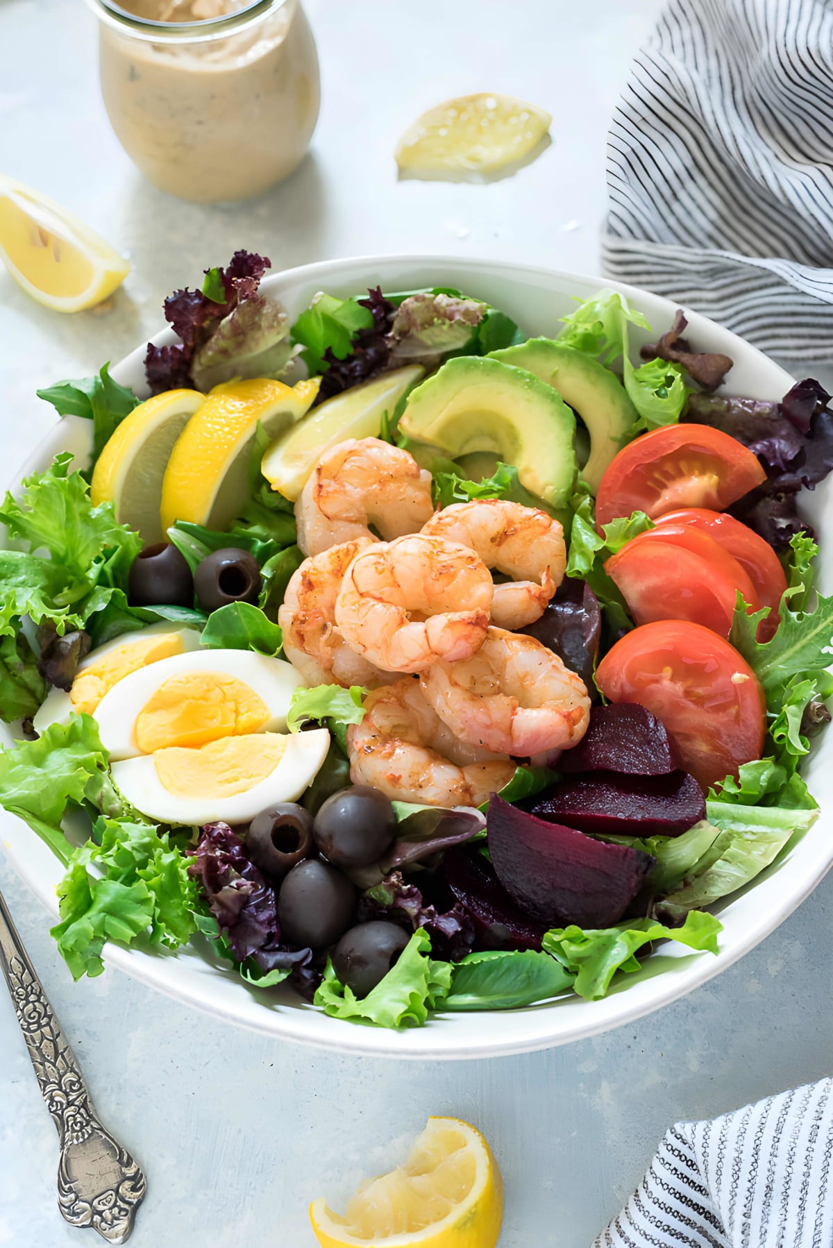 Grilled Shrimp Louie Salad