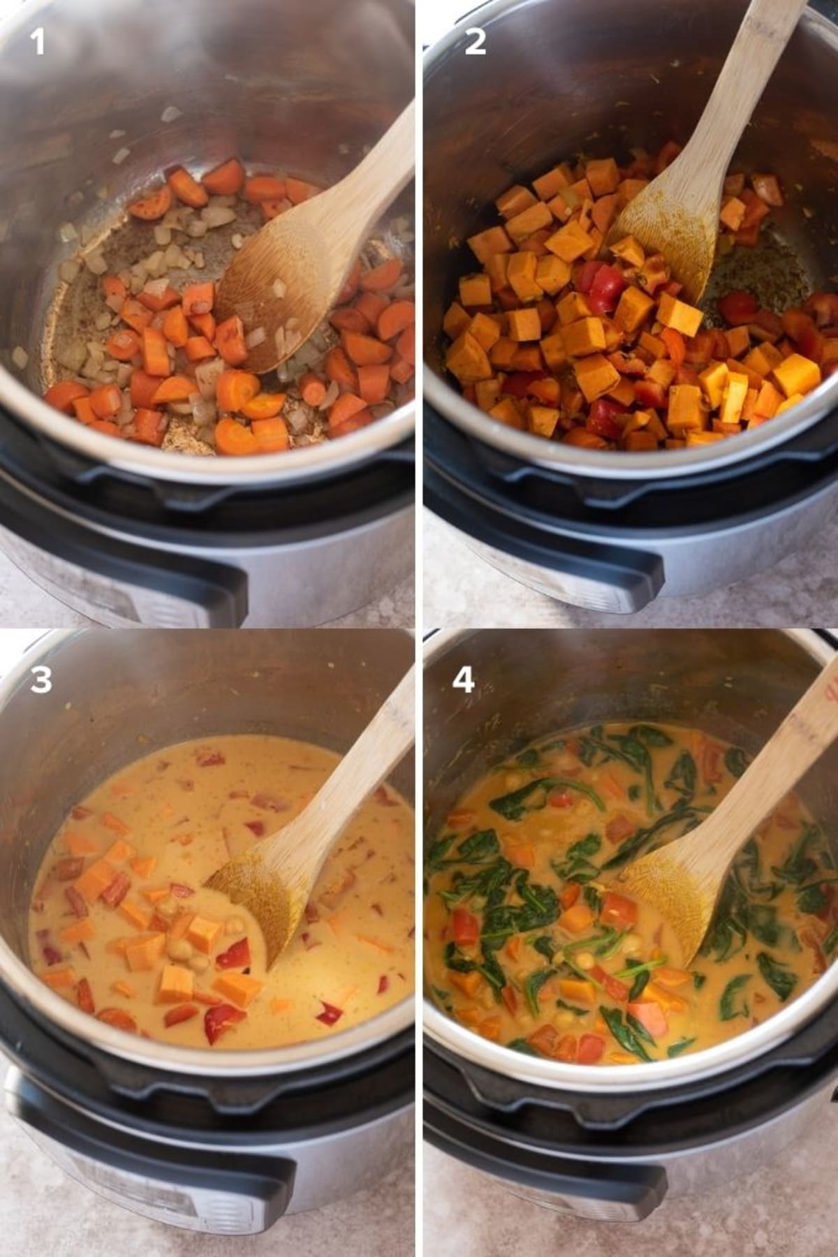 Instant Pot Sweet Potato Chickpea Curry