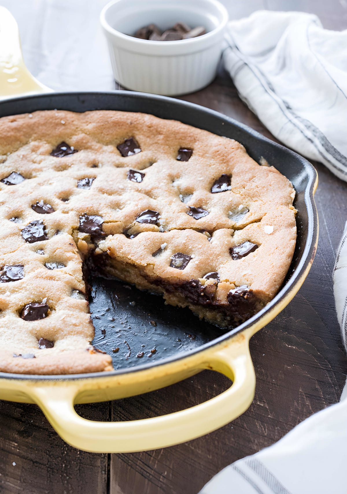 Skillet Chocolate Chip Cookie