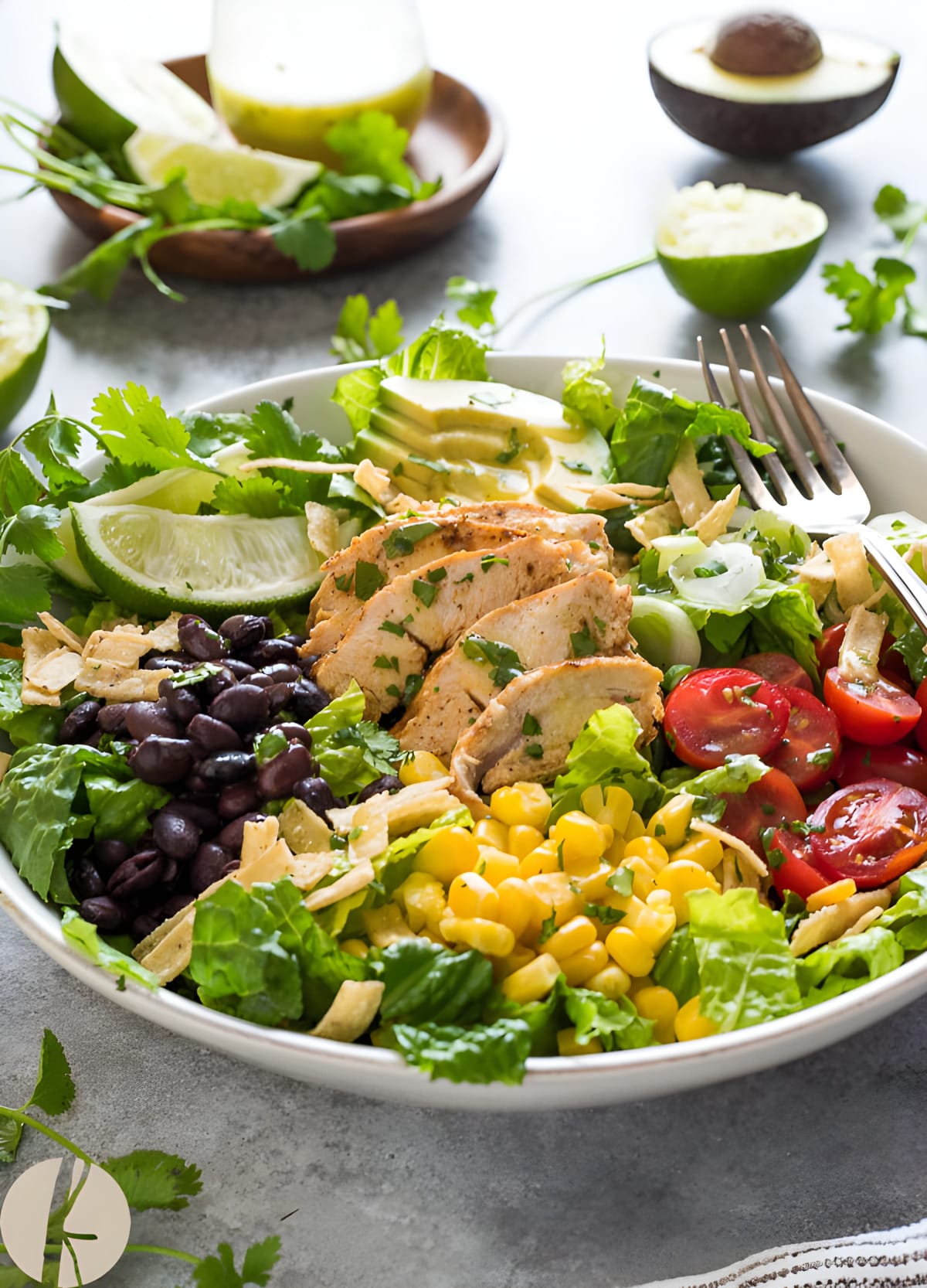 Santa Fe Chicken Salad with Tangy Lime Dressing