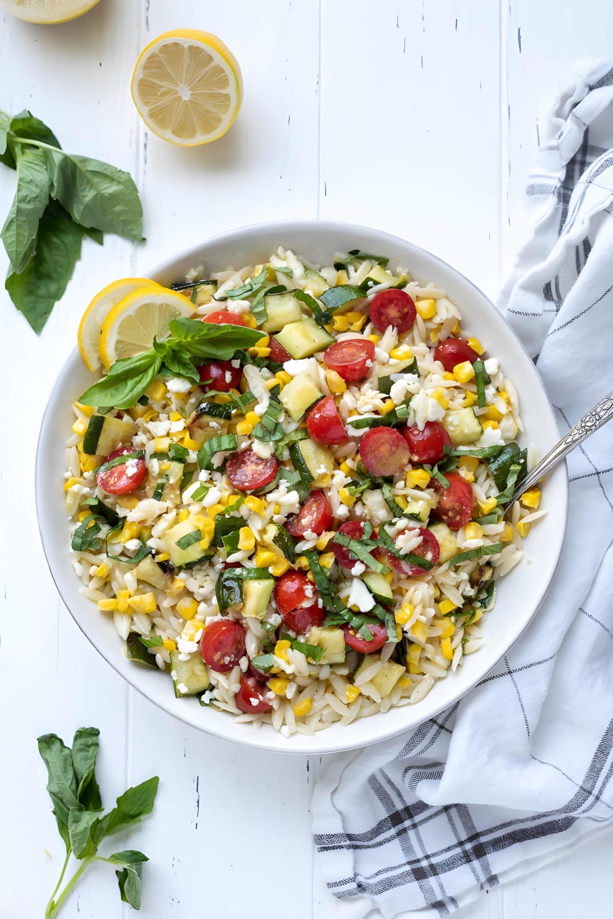 Lemon Orzo Pasta Salad