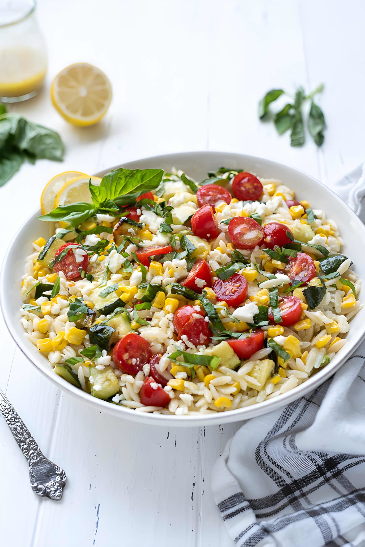 Lemon Orzo Pasta Salad