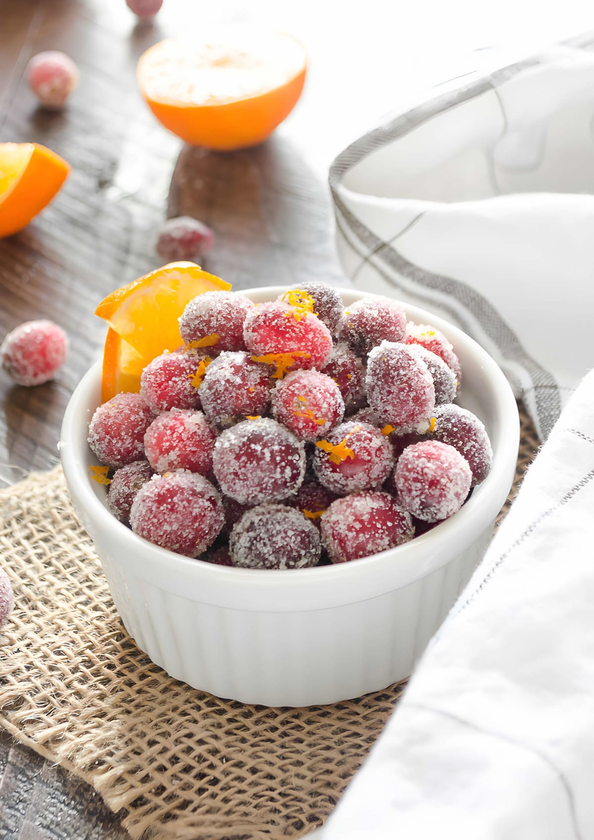 Orange Sugared Cranberries