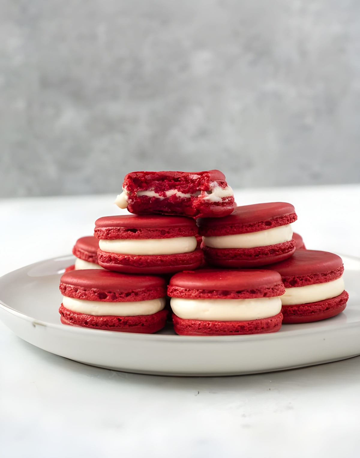 Red Velvet Macarons