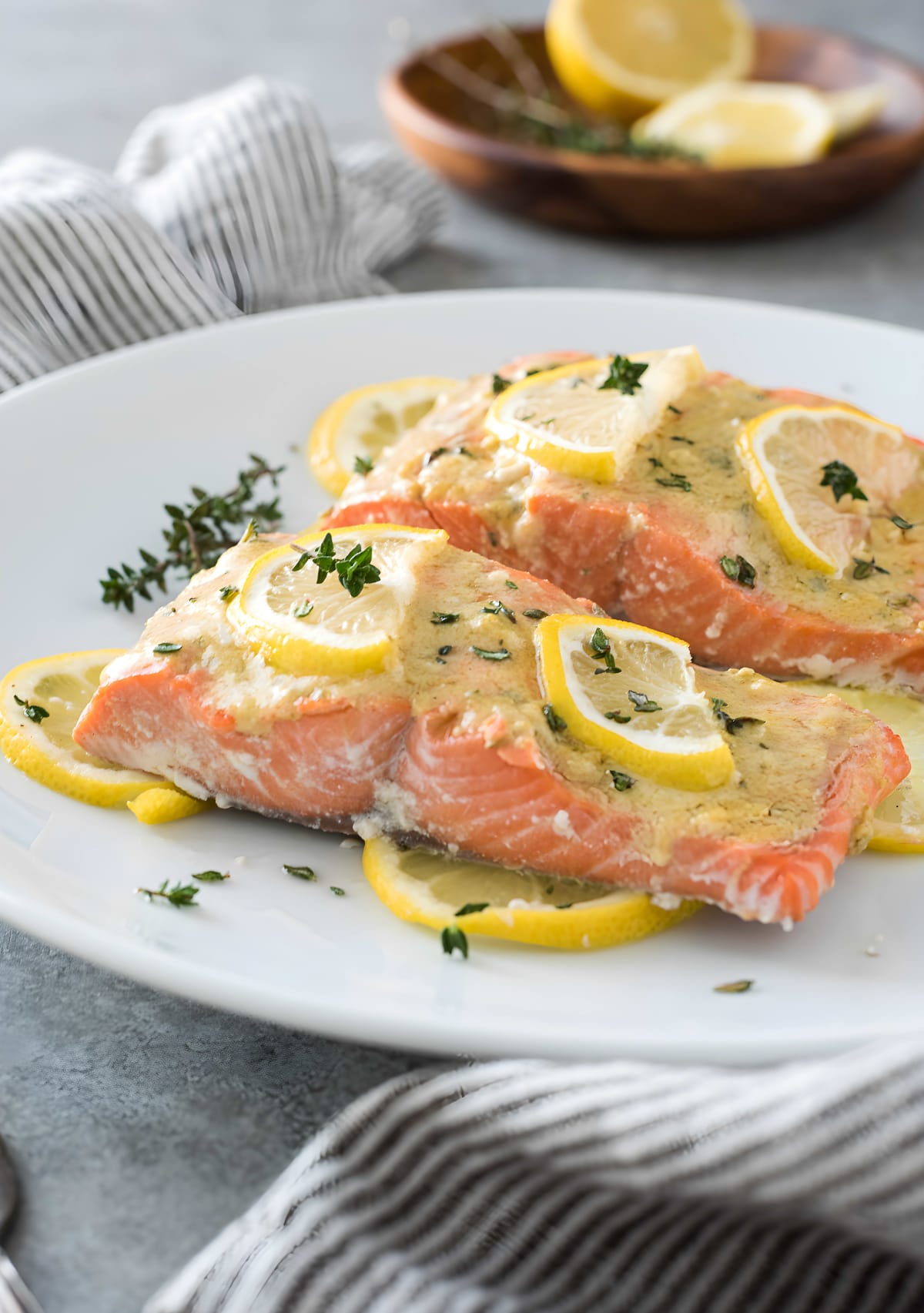 Easy Baked Lemon Dijon Salmon