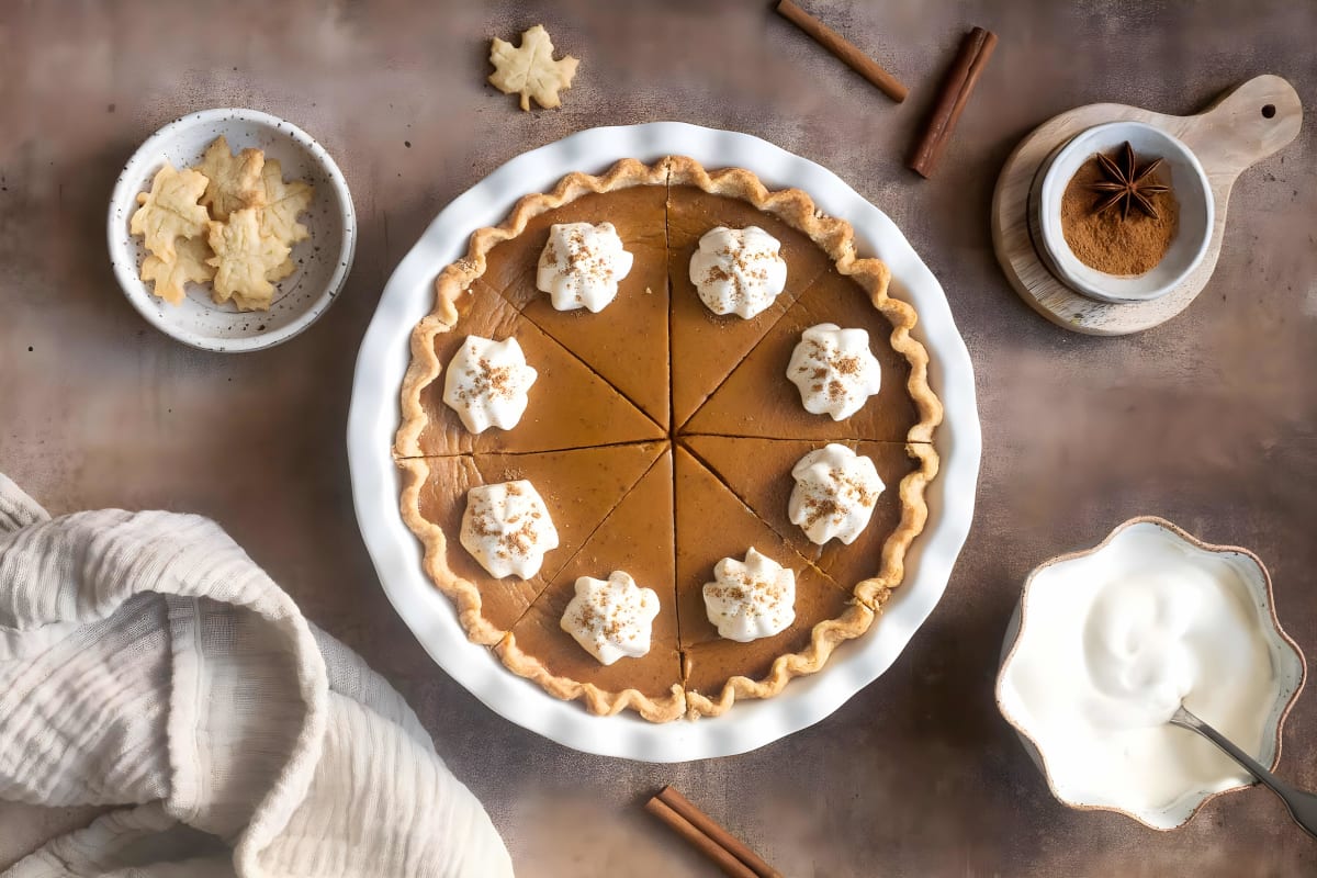 Spiced Chai Pumpkin Pie