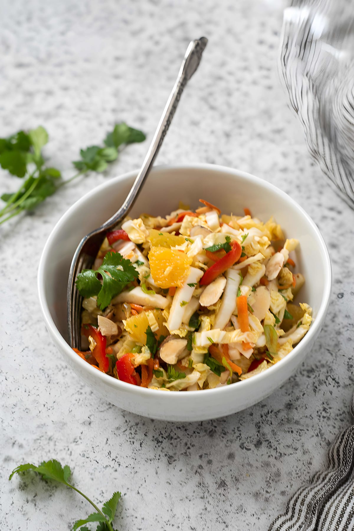 Napa Cabbage Salad with Asian Dressing