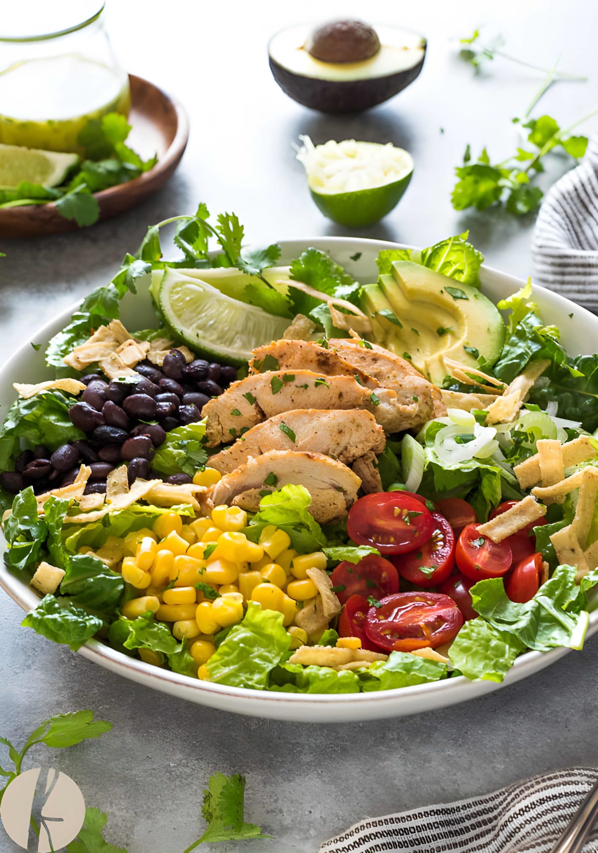 Santa Fe Chicken Salad with Tangy Lime Dressing