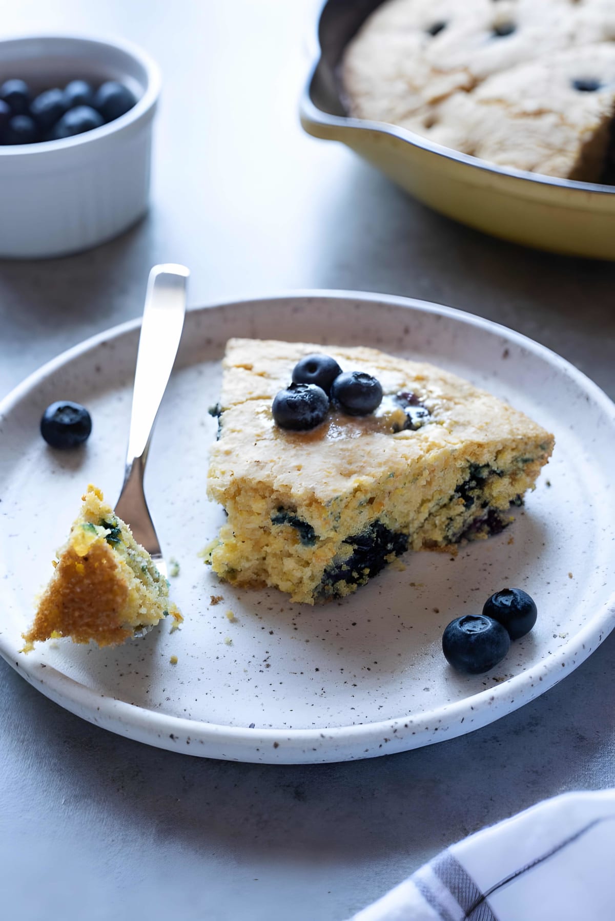 Skillet Blueberry Cornbread
