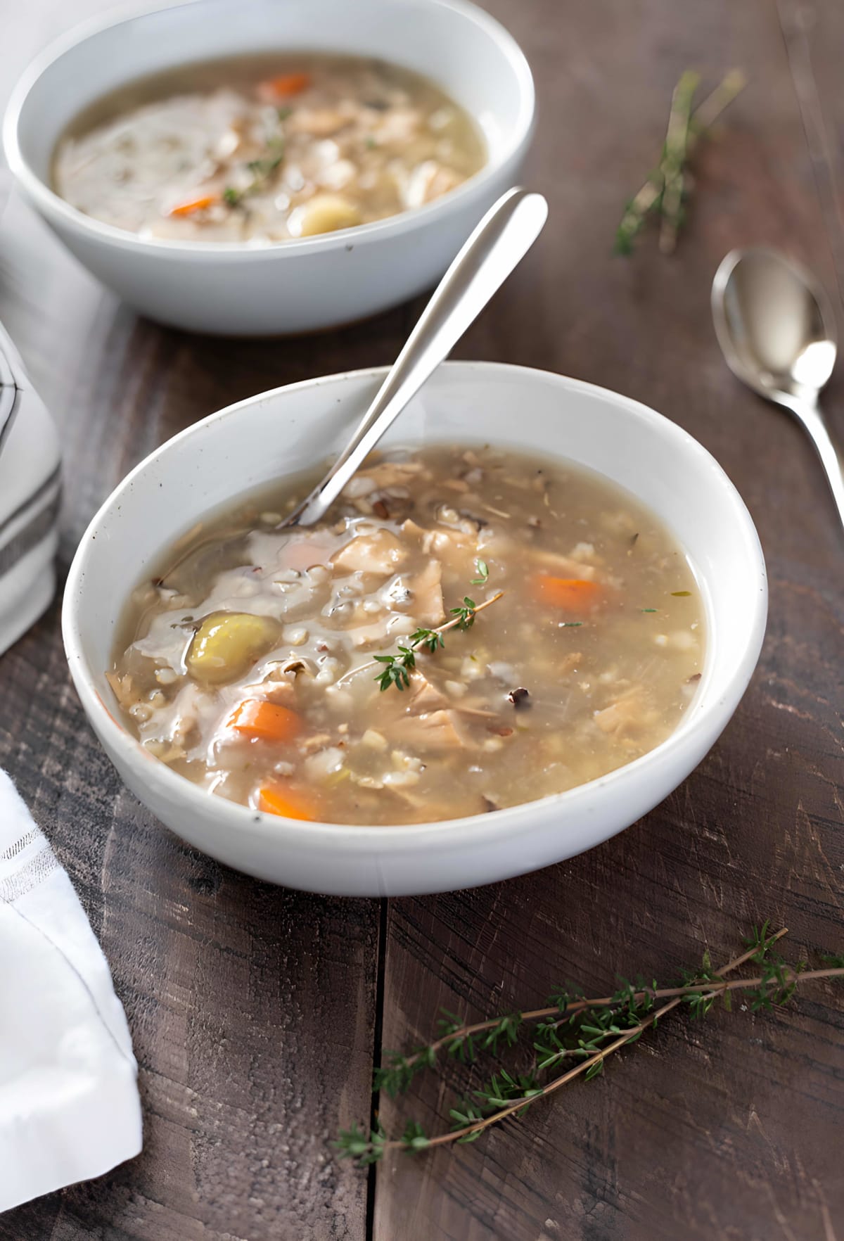 Slow Cooker Turkey Wild Rice Soup