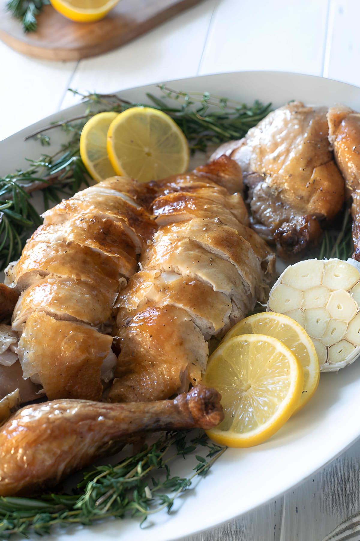 Lemon Garlic Roasted Chicken