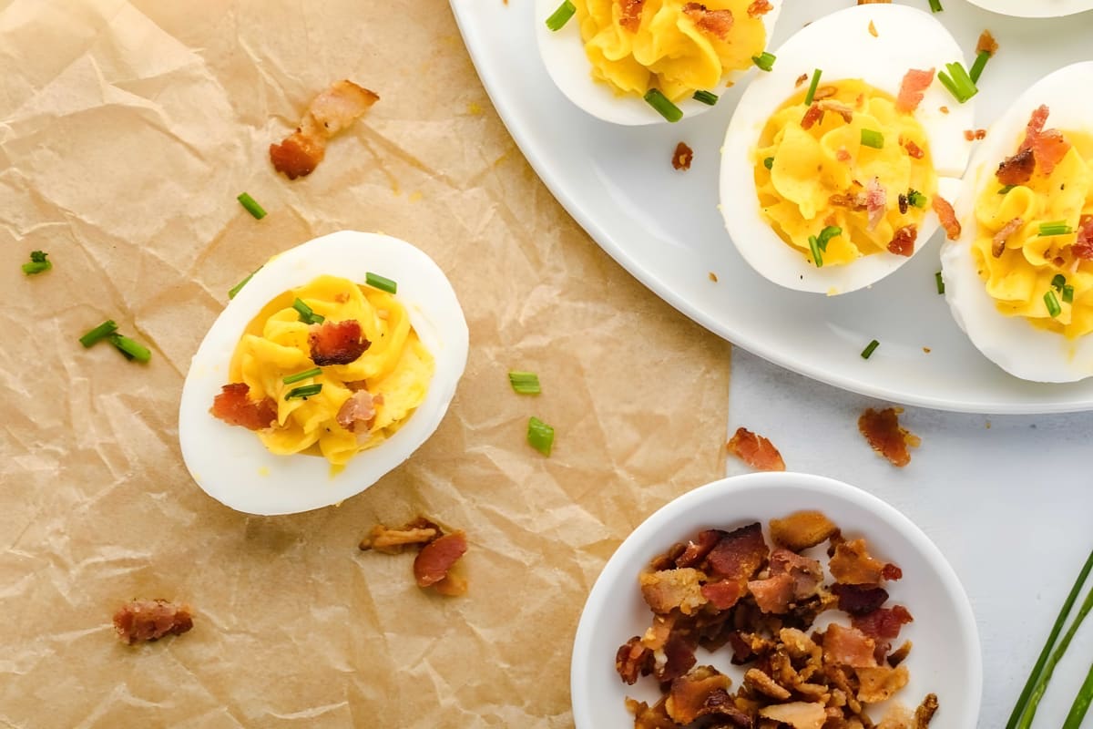 Deviled Eggs with Bacon