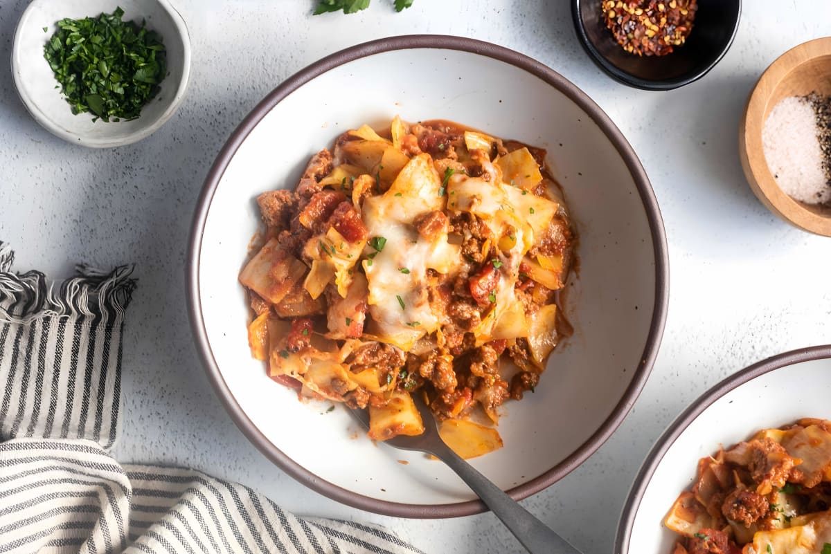 Cabbage and Ground Beef Casserole (without rice)