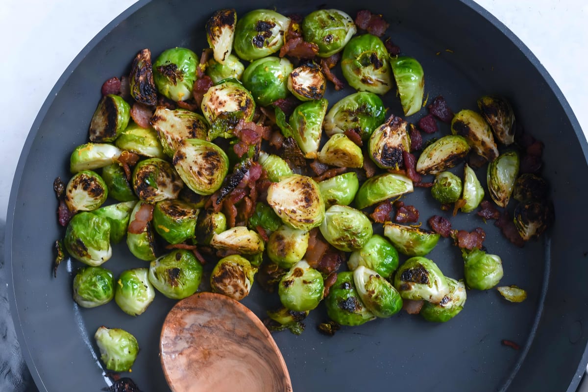 Easy Brussels Sprouts and Bacon