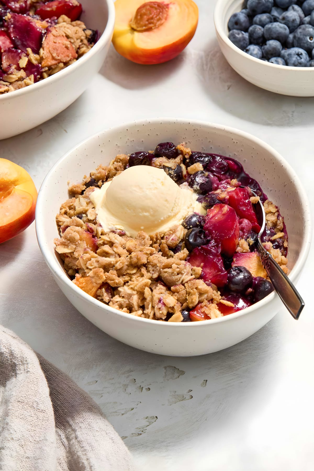 Peach Blueberry Crisp