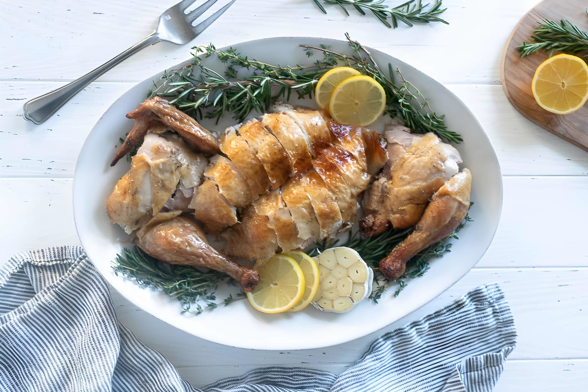 Lemon Garlic Roasted Chicken