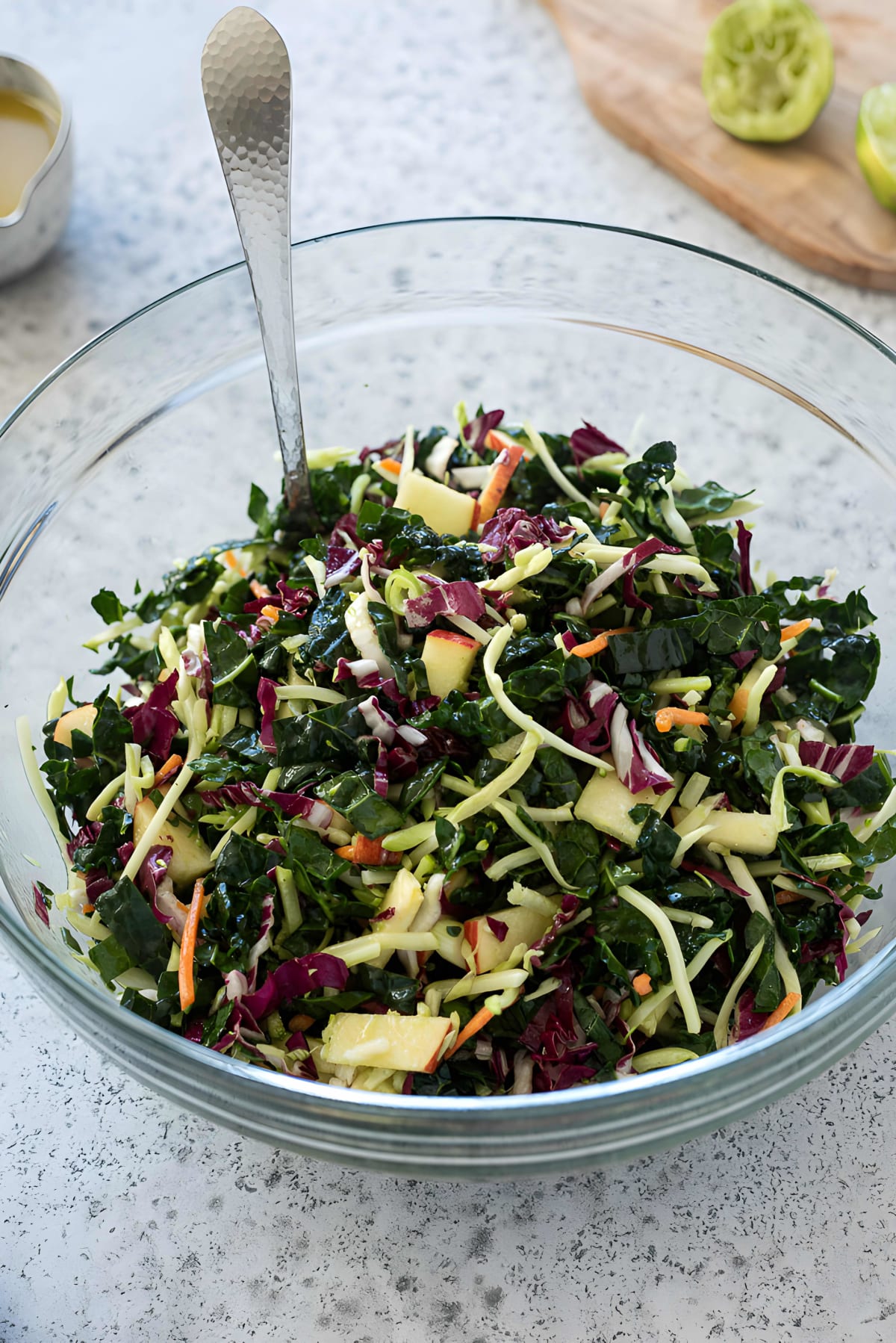 Kale Slaw with Honey Lime Dressing