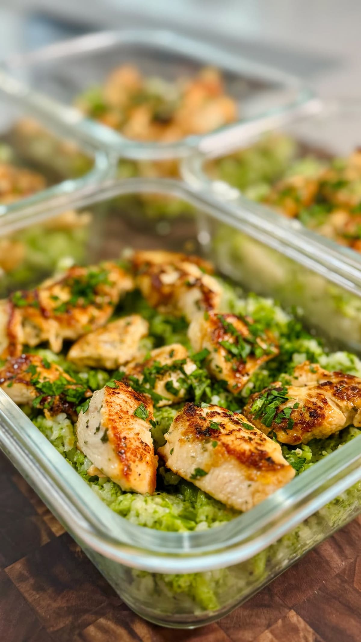 Lemon Garlic Chicken with Broccoli Cheddar Rice