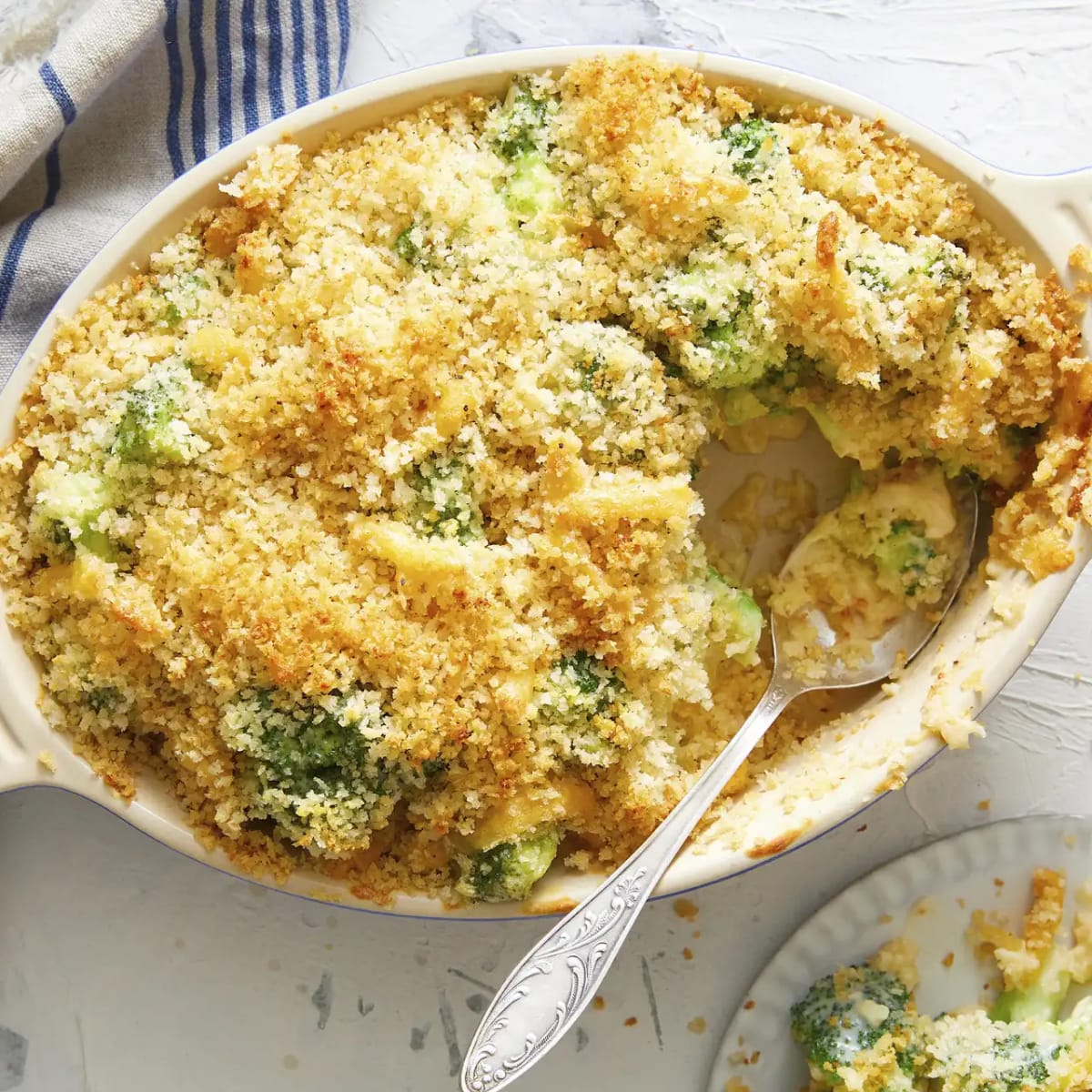Broccoli Gratin with Cheesy Breadcrumbs