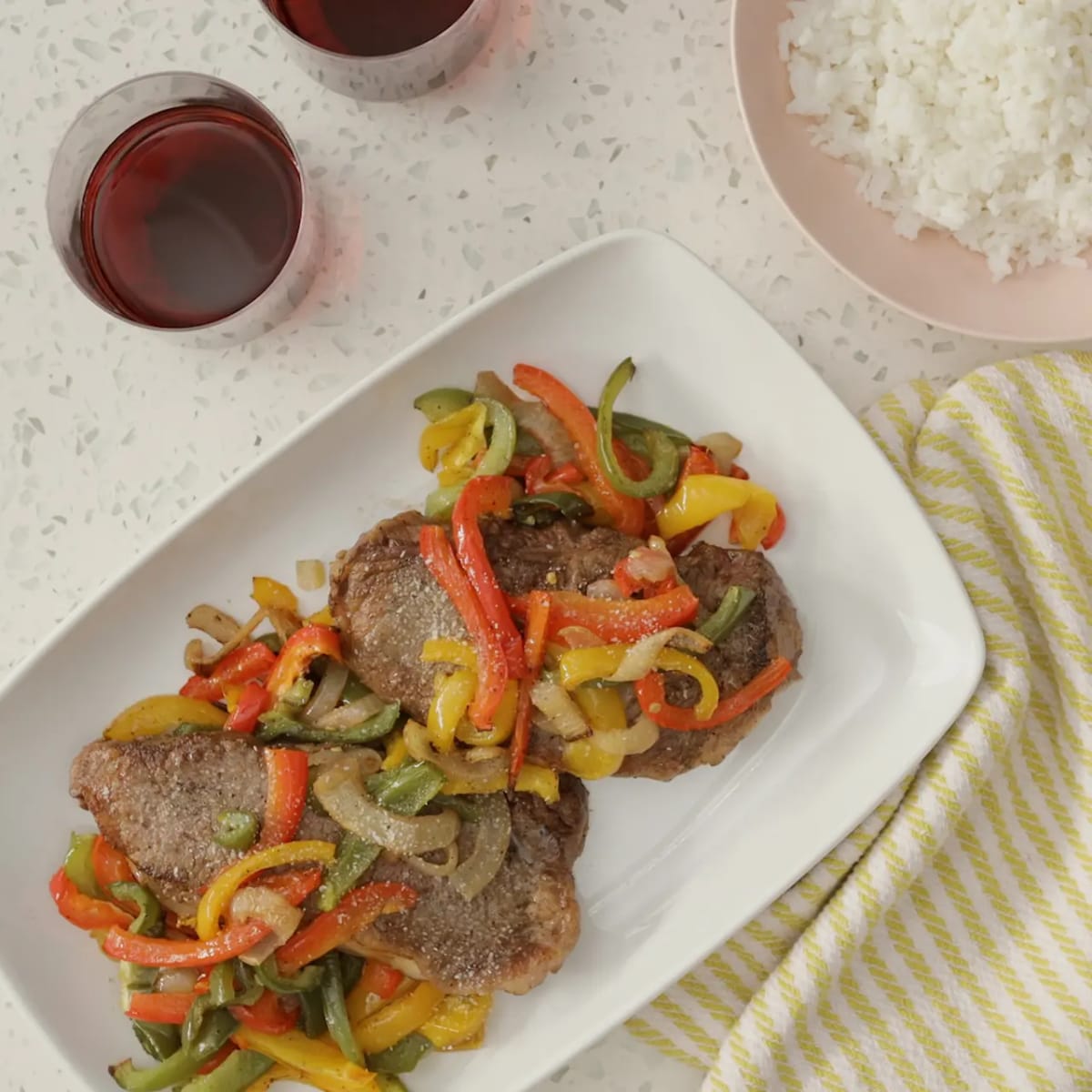 Oven-Roasted Bell Pepper Steak