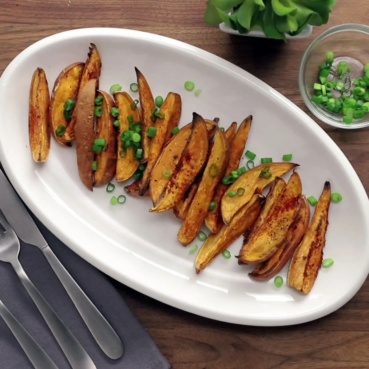 Fat-Free Seasoned Sweet Potato Fries