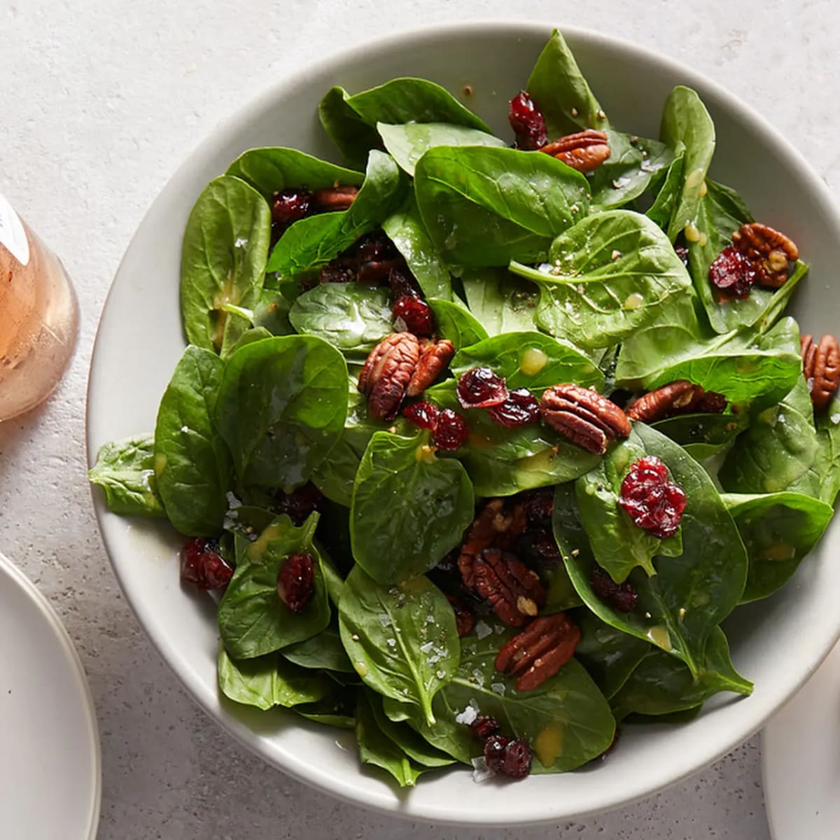 Spinach Salad with Toasted Pecans and Cranberries