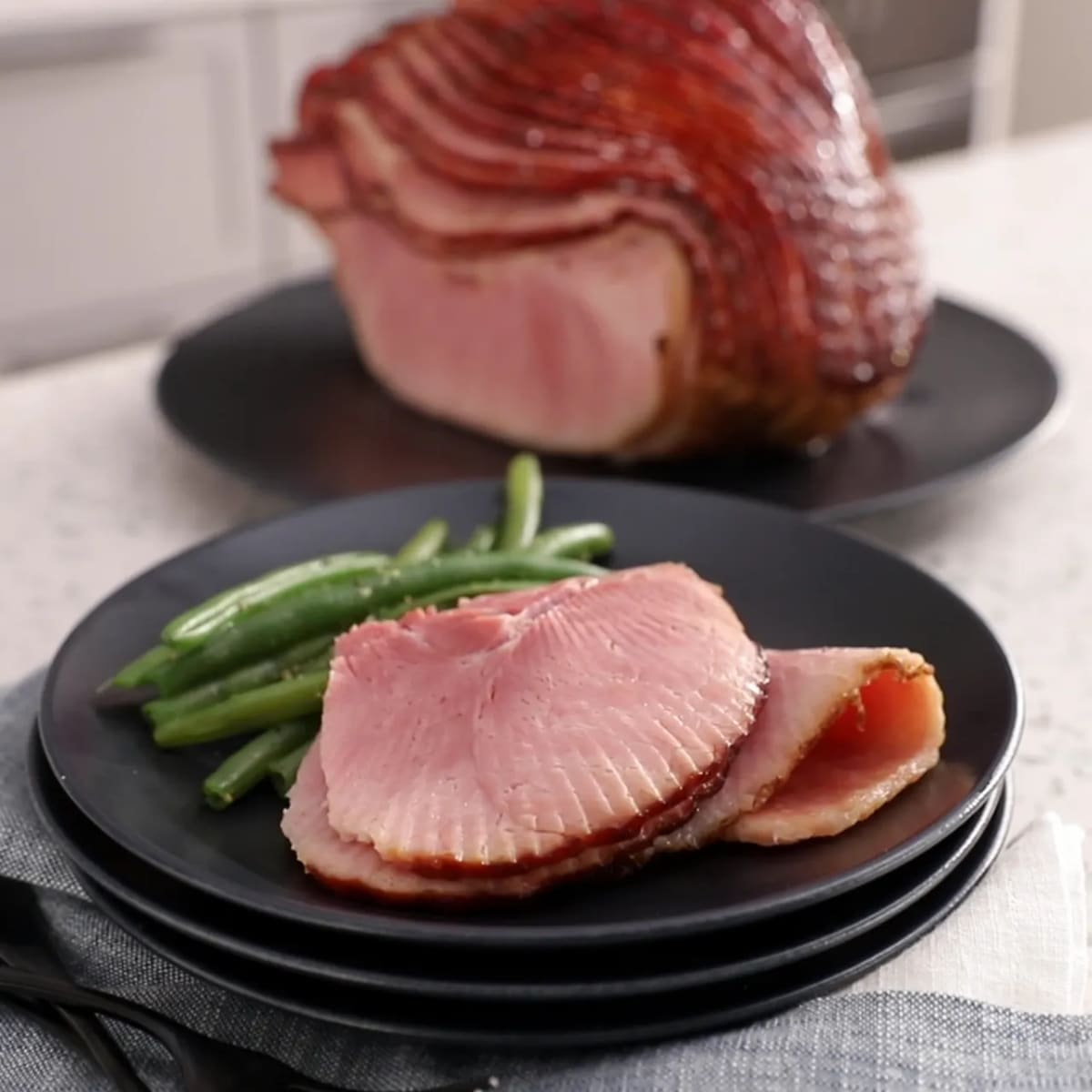 Bourbon-Honey Glazed Ham