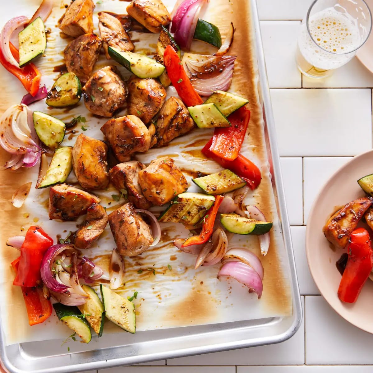 Sheet Pan Honey Balsamic Chicken and Vegetables