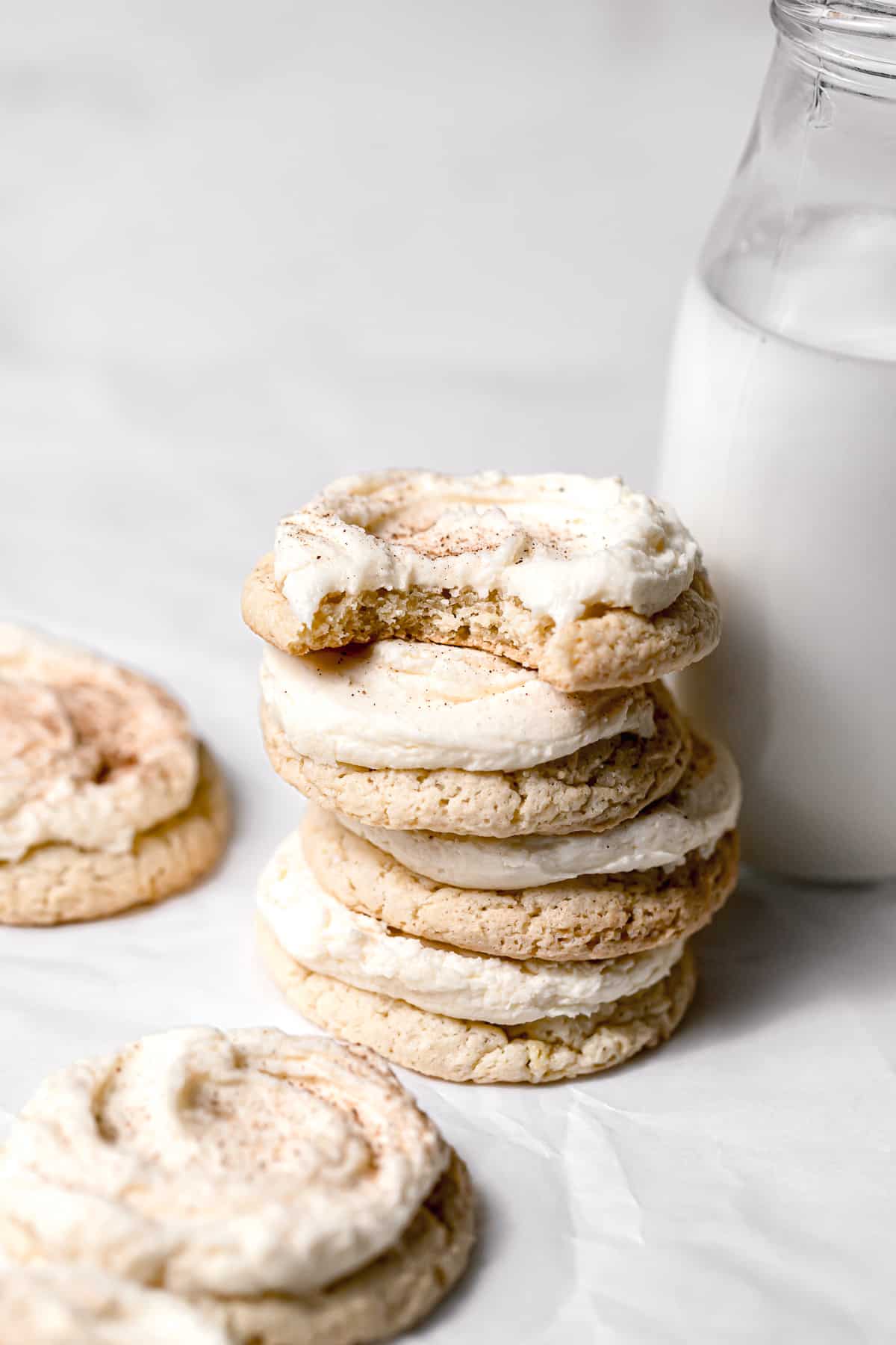 Frosted Eggnog Cookies