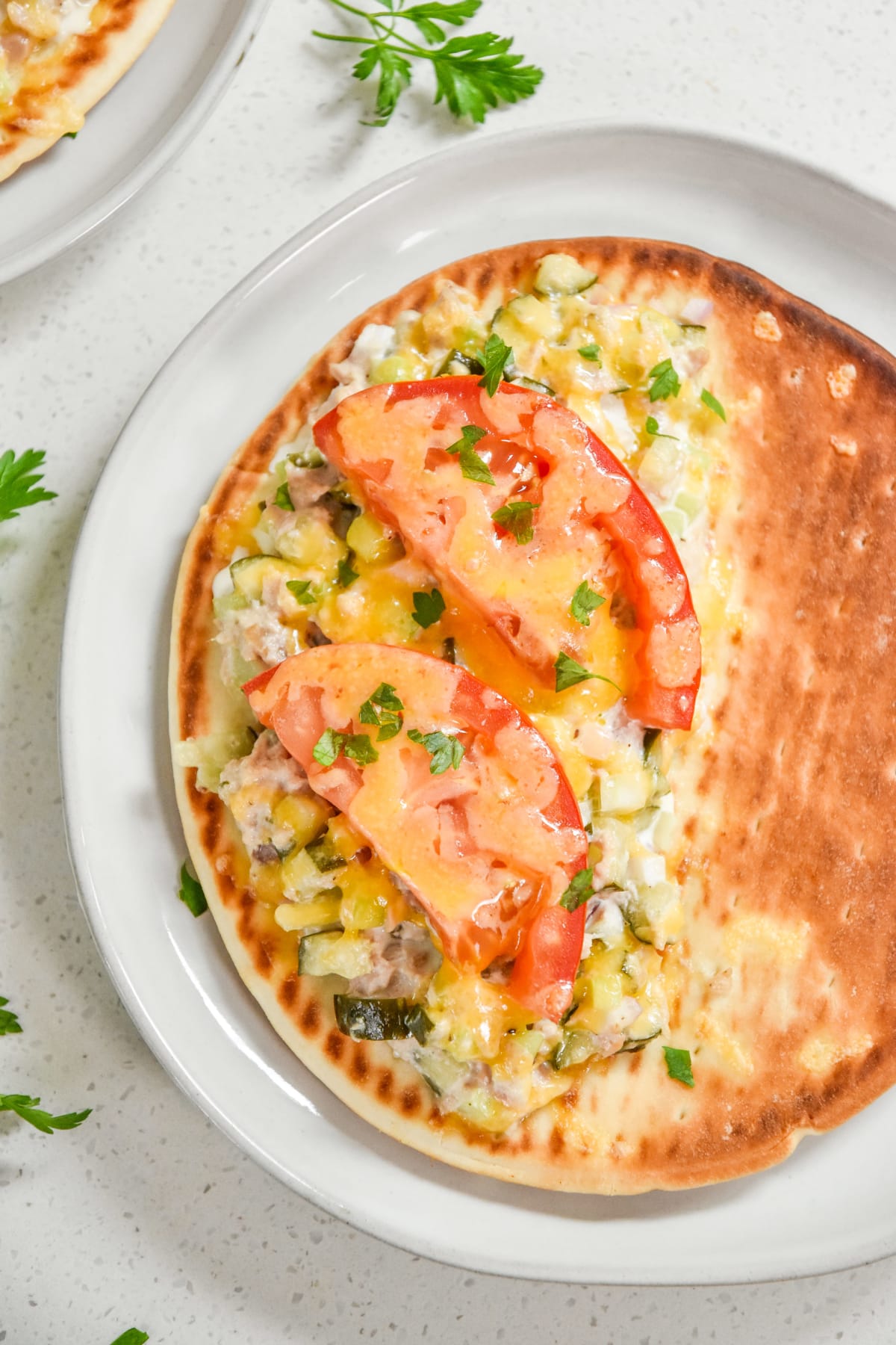 Tuna Melt Pita Sandwiches