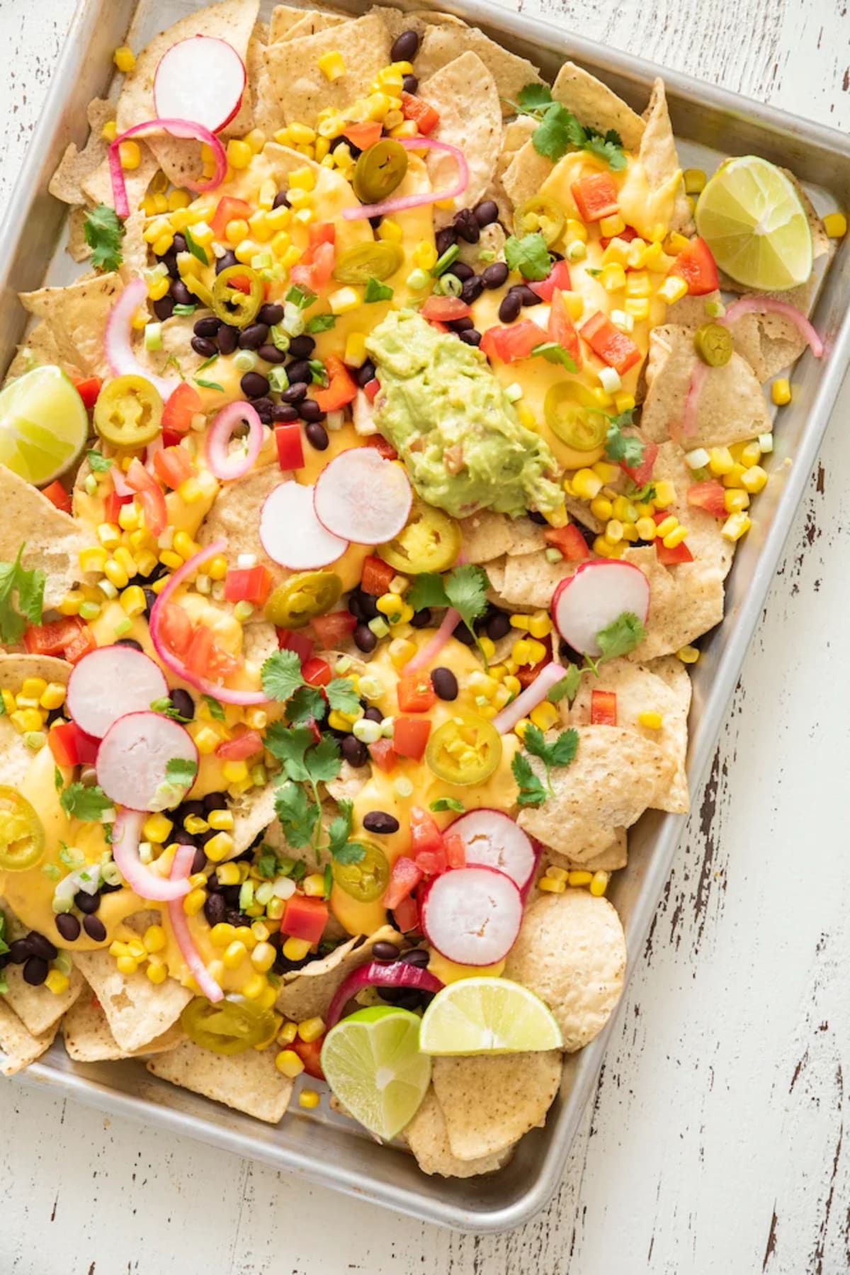 Vegetarian Sheet Pan Nachos