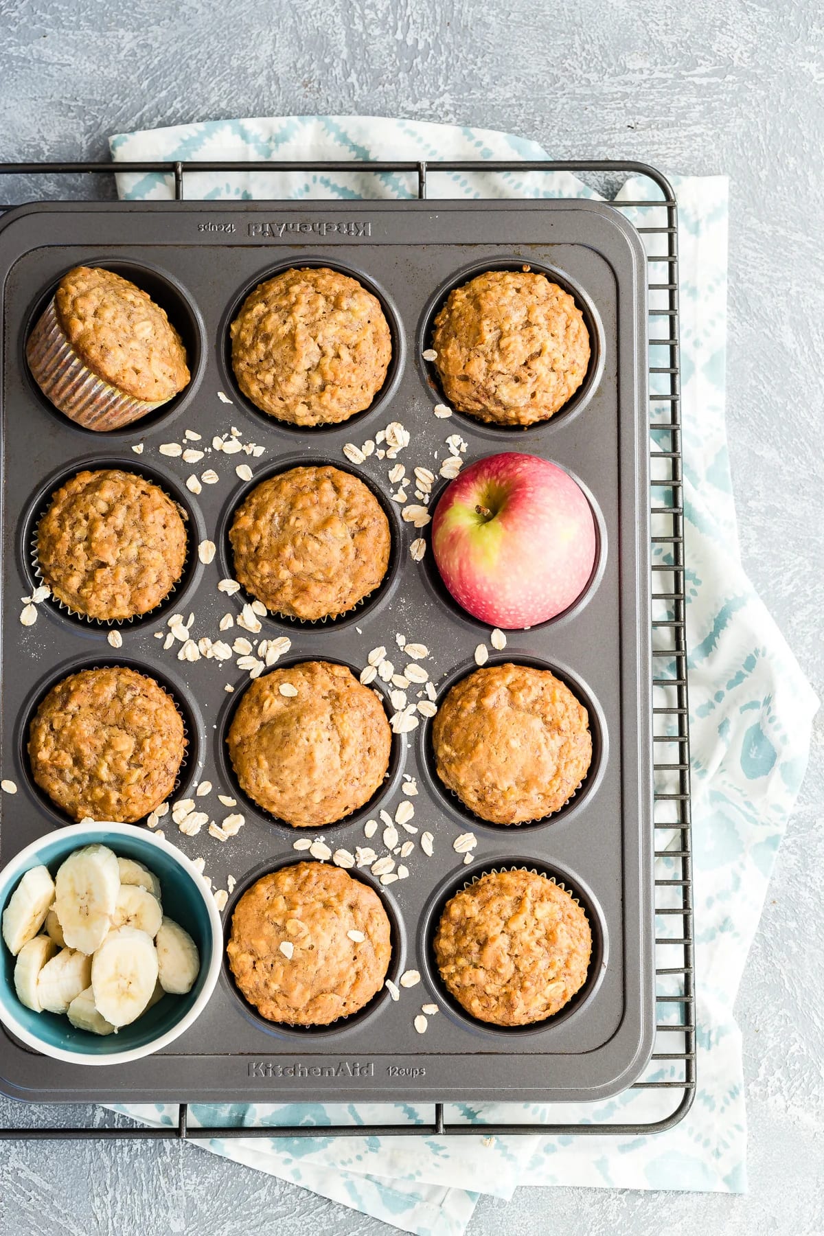 Apple Banana Muffins
