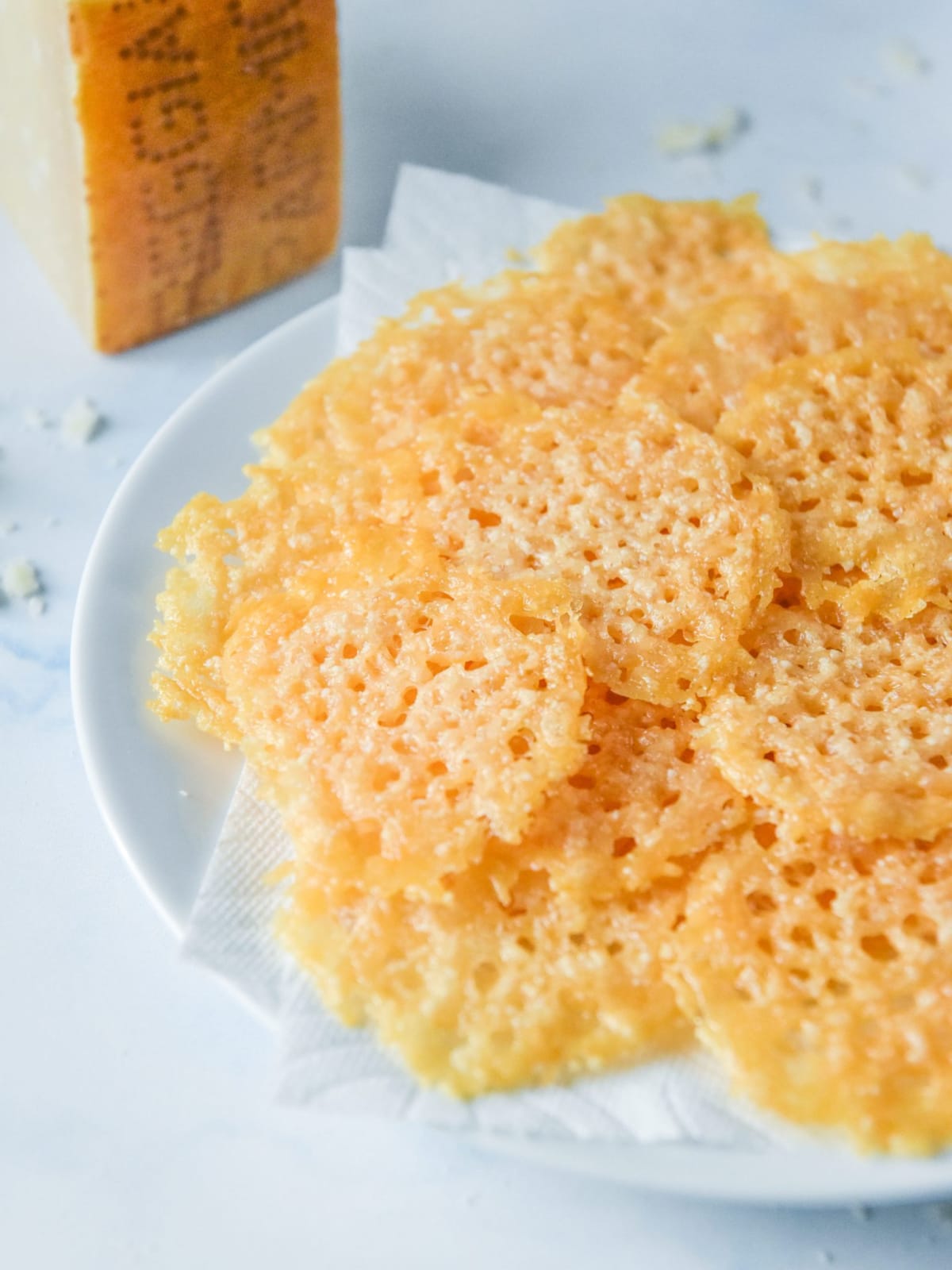 Baked Parmesan Crisps