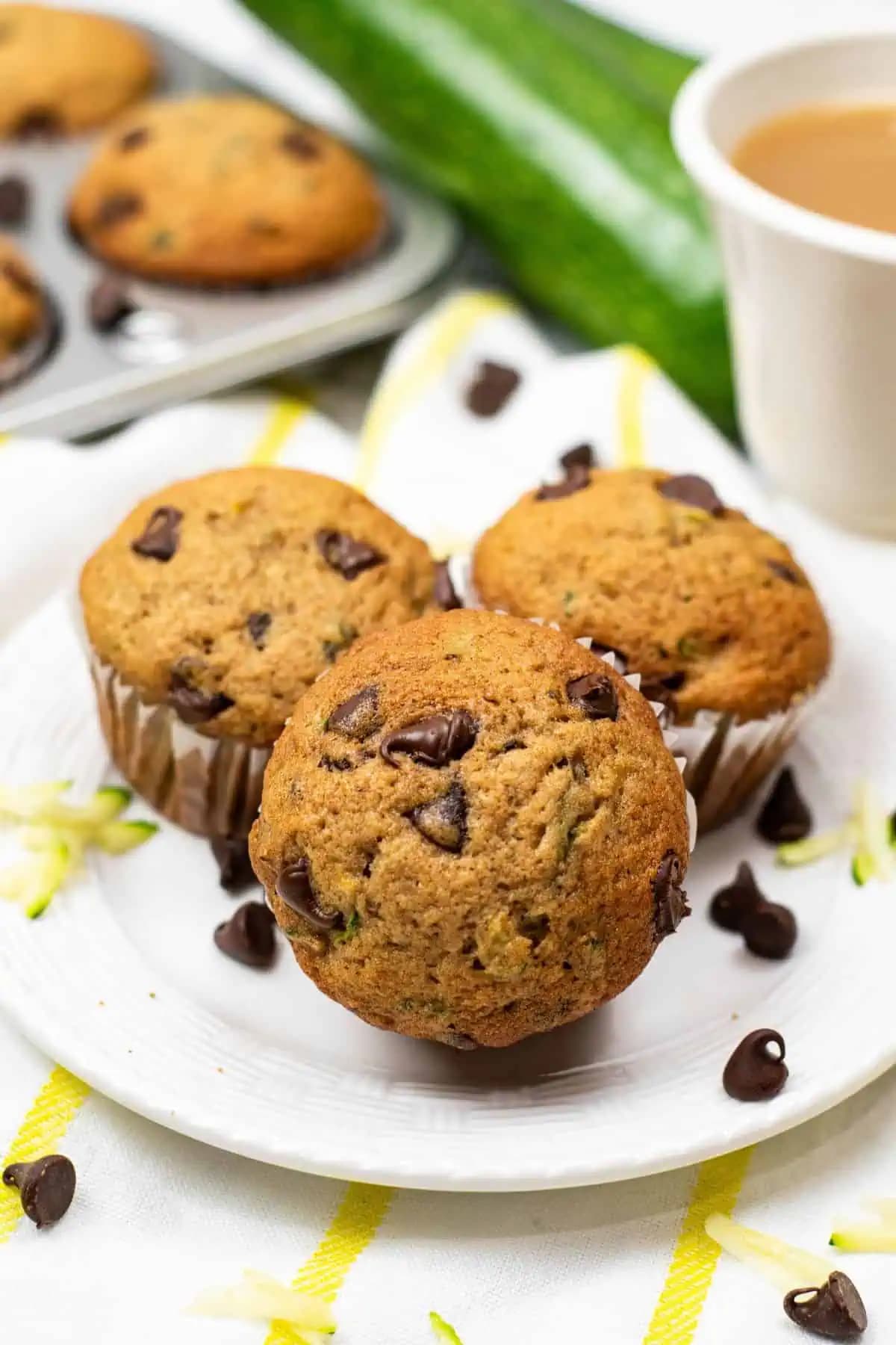 Zucchini Chocolate Chip Muffins